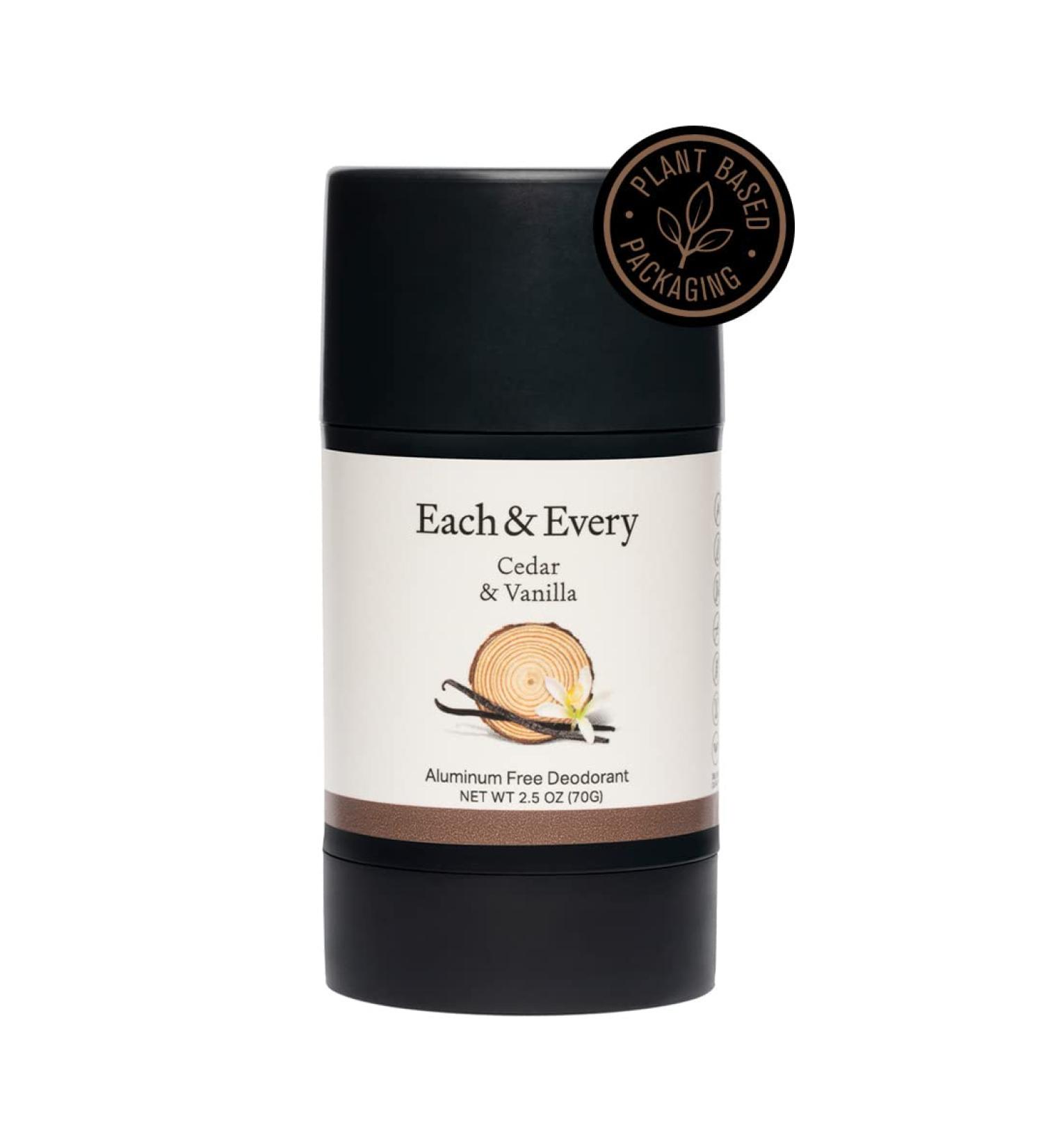 Natural Aluminum-Free Deodorant for Sensitive Skin | Essential Oils | Cedar & Vanilla | 2.5 Oz - Buy Online on GoSupps.com