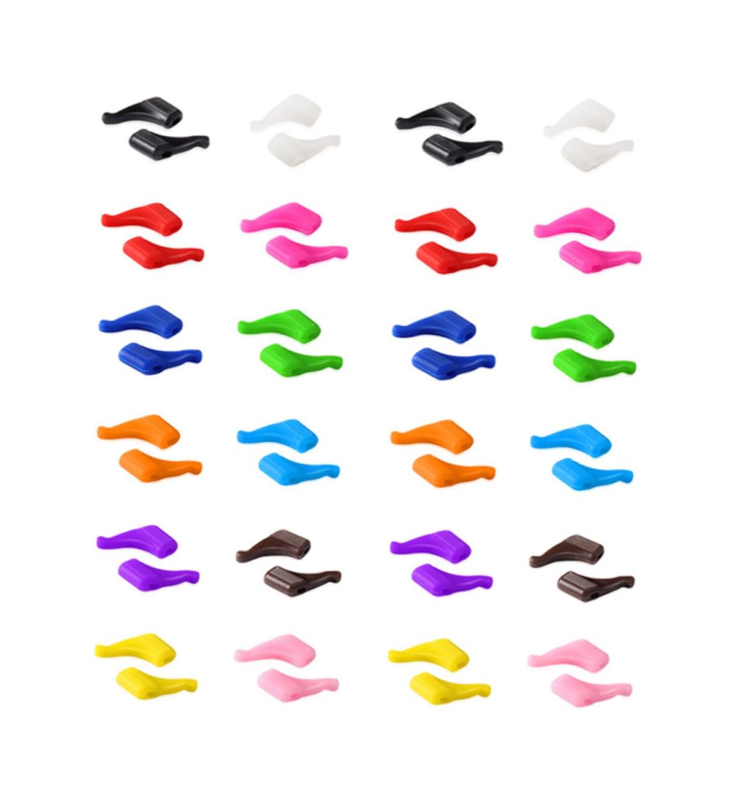 Buy Doitool 24 Pairs Silicone Anti-Slip Glasses Ears Tube Hook - Slide-Resistant Brass Earrings for Eyewear - International Shipping Available - Buy Online on GoSupps.com