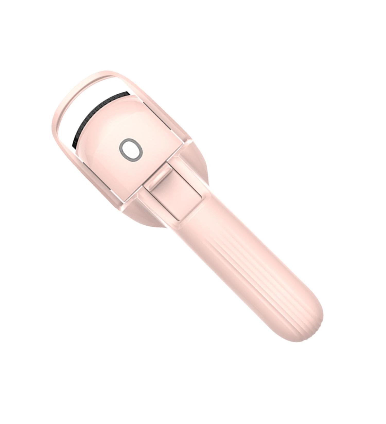 Eyelash Heated Curler | Portable Electric Lash Curling Tool - Quick Natural Curling Electric Curler 3 Heating Modes Silicone Pad Eye Makeup Tool for Long Lasting Curls Pink - Buy Online on GoSupps.com