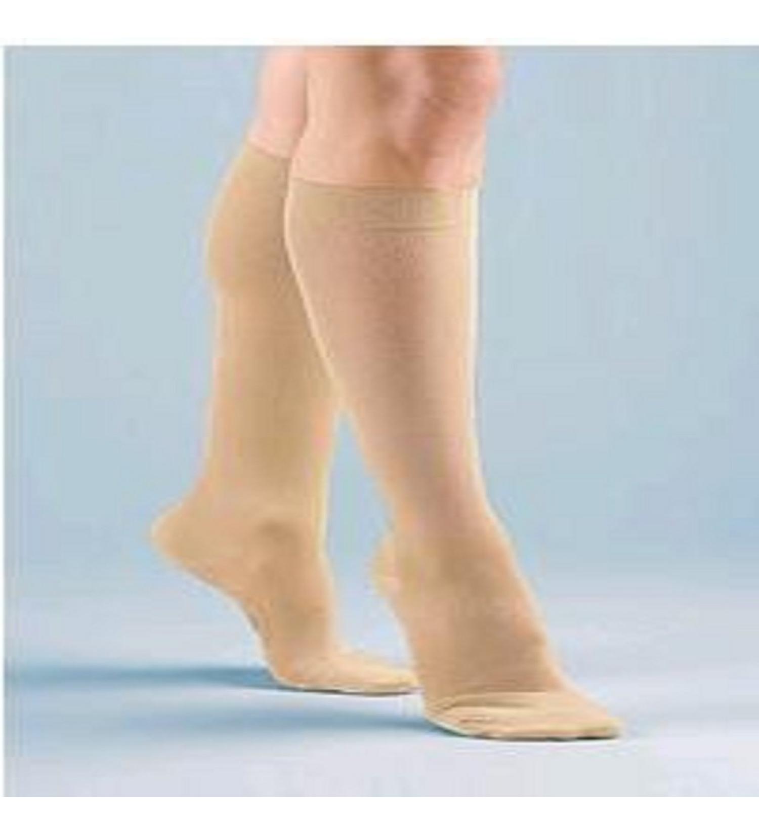 Activa Surgical Weight 30-40 mmHg Knee High Closed Toe Stockings Beige Small Small Beige
