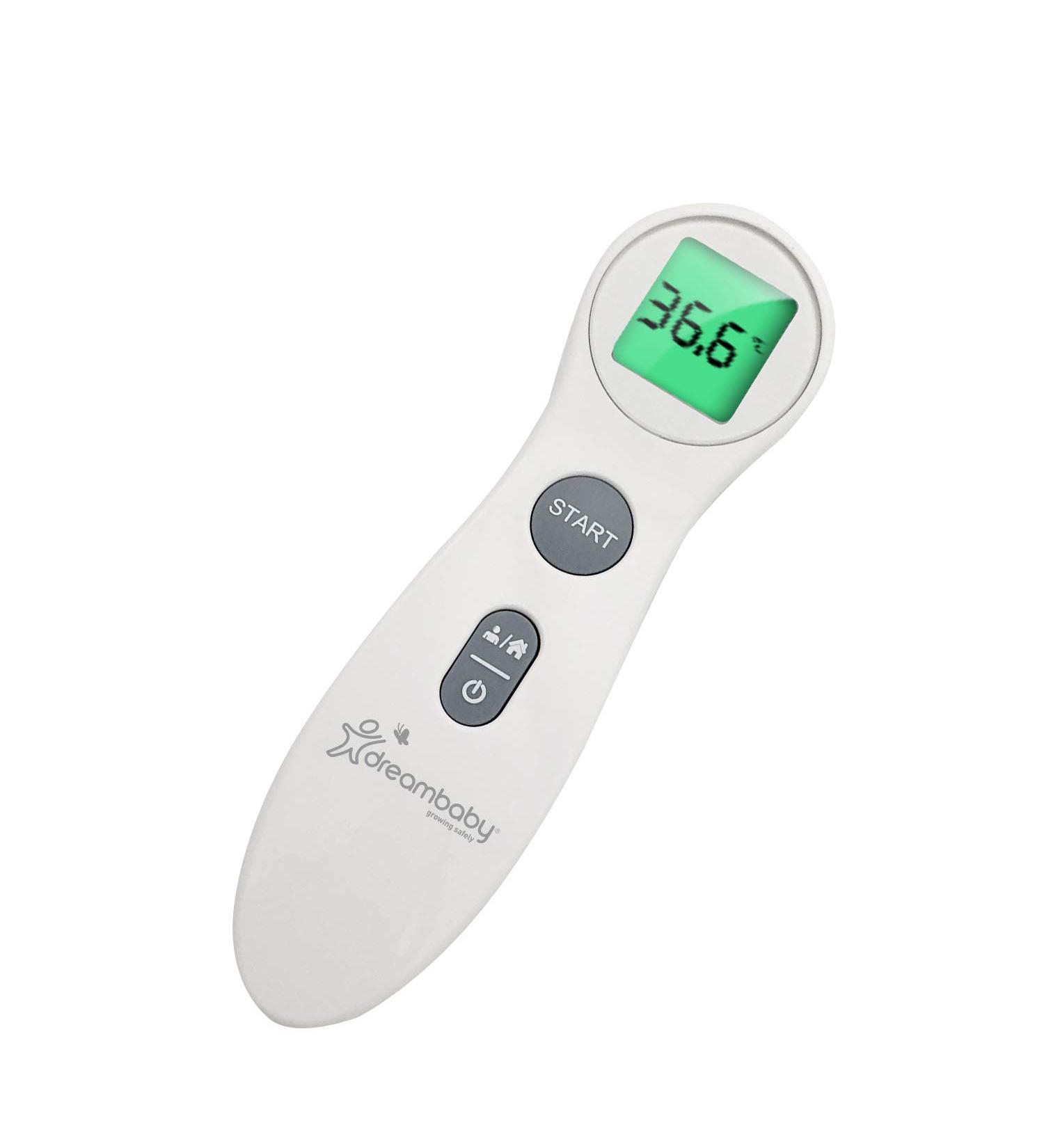 Dreambaby Touchless Non-Contact Digital Infrared Forehead Thermometer - Model F341 -Fever Temperature Scanner - for Baby and Adults (with Object Mode Switch Option) - Buy Online on GoSupps.com