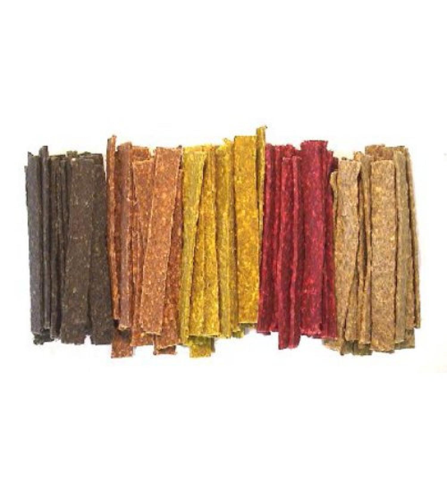 Munchy Flat Dog Chew Treats 6.5" 8mm Natural x 100
