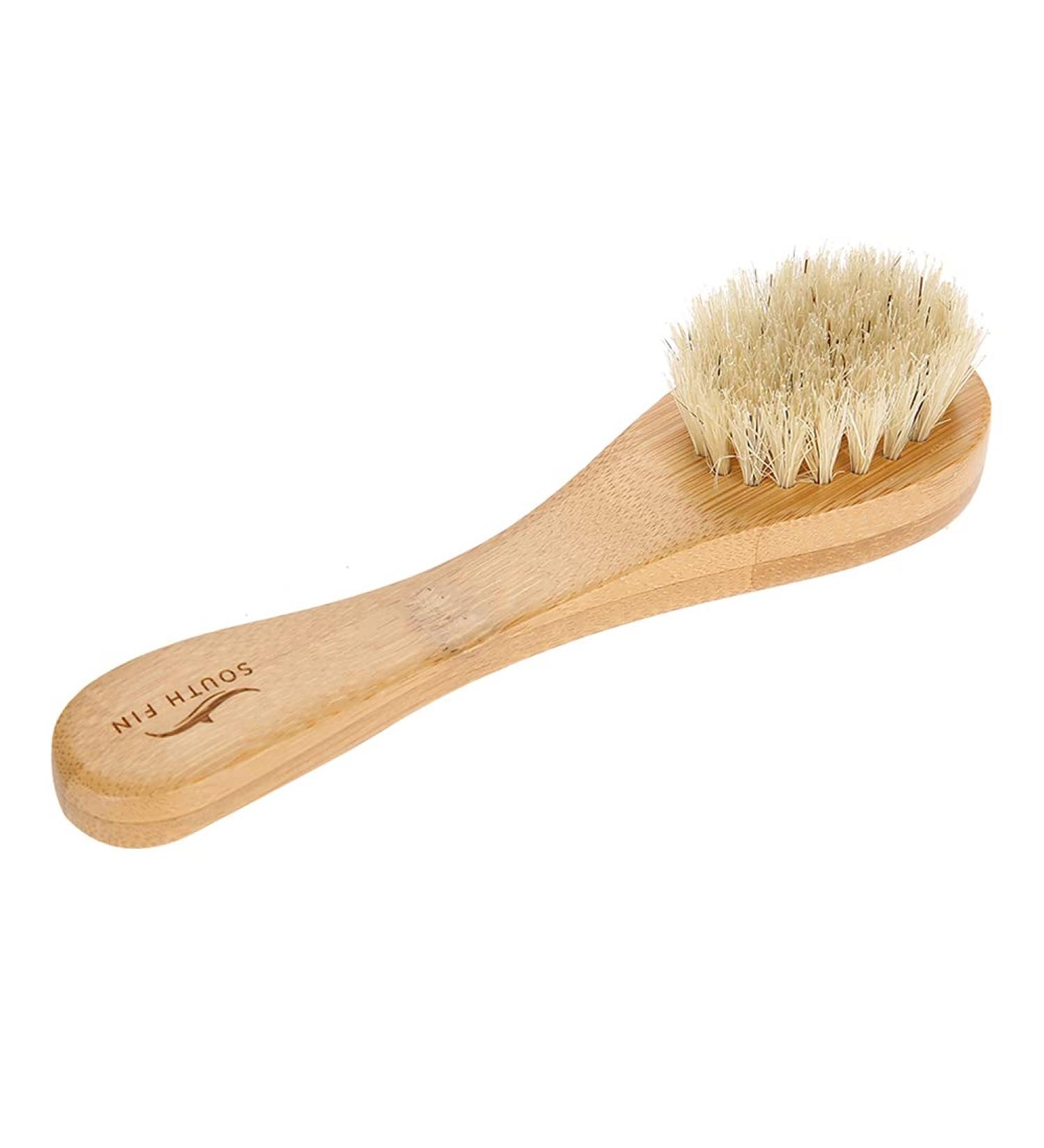 Facial Cleansing Brush - Wooden Handle Manual Skin Care Exfoliation Tool for Radiant Skin - Buy Online on GoSupps.com