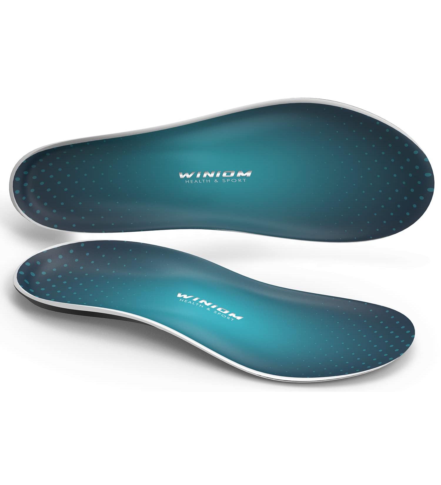 Plantar Fasciitis Insoles with Arch Support for All-Day Pain Relief - Unisex Blue Men 11-11.5 - Buy Online on GoSupps.com