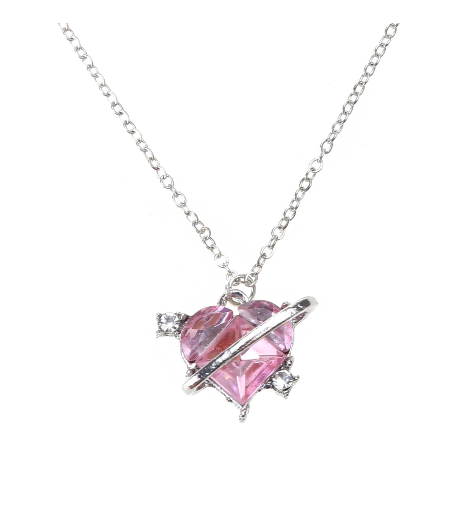 Southjieling Vintage Diamond Choker Necklace | Crystal Peach Heart Pendant | Aesthetic Fashion Jewelry - Buy Online on GoSupps.com