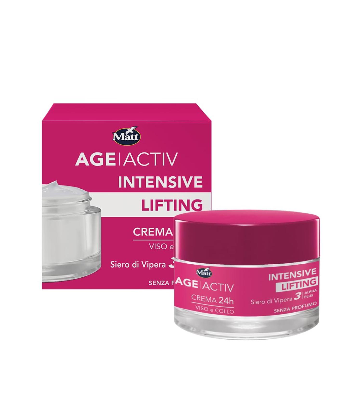  Matt Matt Divisione Cosmetica - AGEACTIV 24h Youth Activating Anti-Summer Cream with Vipera Serum Face Cream to Relax the Face and Hydrate Skin - 50ml Size - Buy Online on GoSupps.com