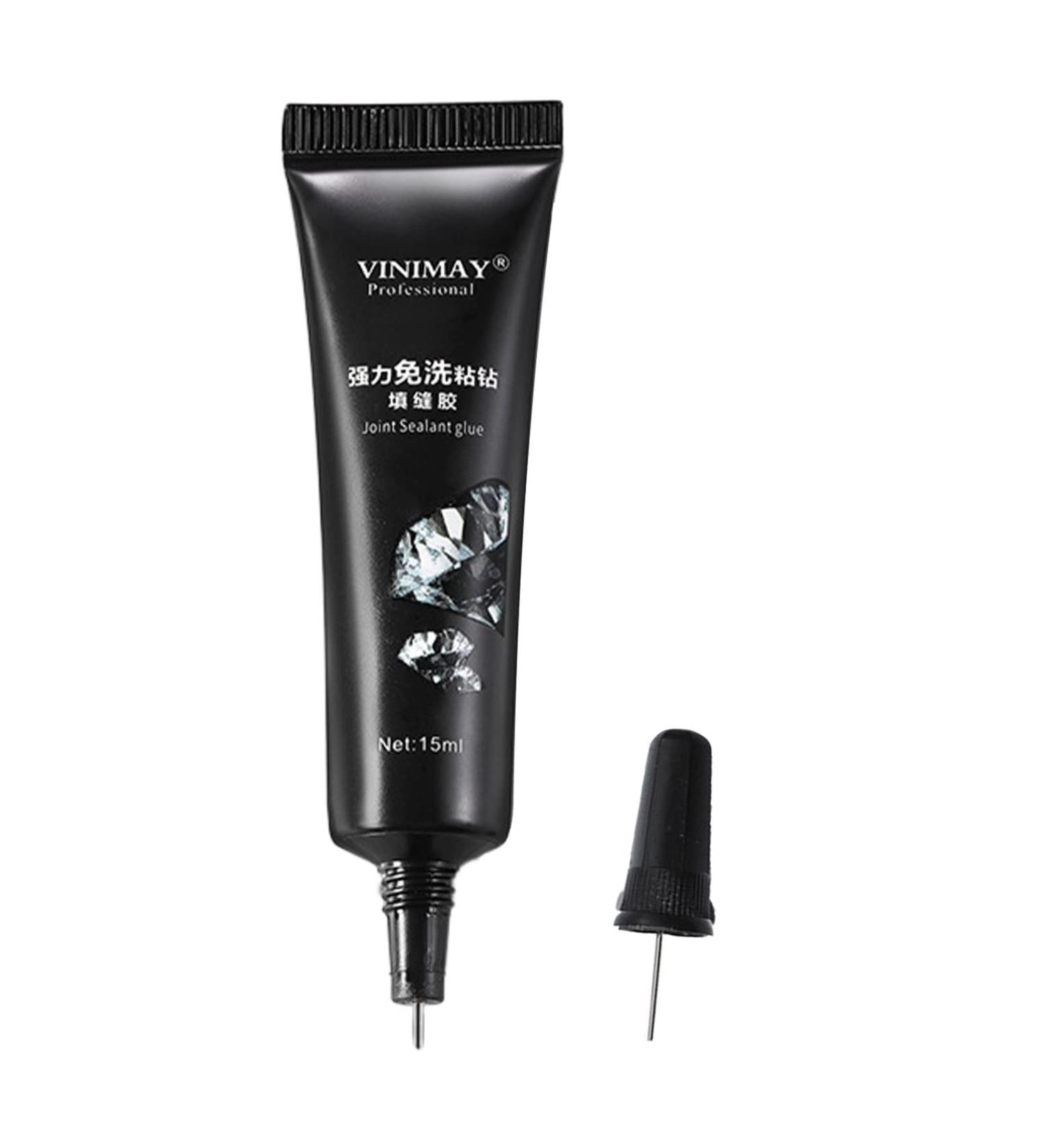False Nail Rhinestone Glue - No Wipe Super Sticky Nail Rhinestone Glue Gel - Super Adhesive Nail Gel for Gems Gel Glue for Rhinestones Crystal Stones with High Sheer Texture Aezon 15ml - Buy Online on GoSupps.com