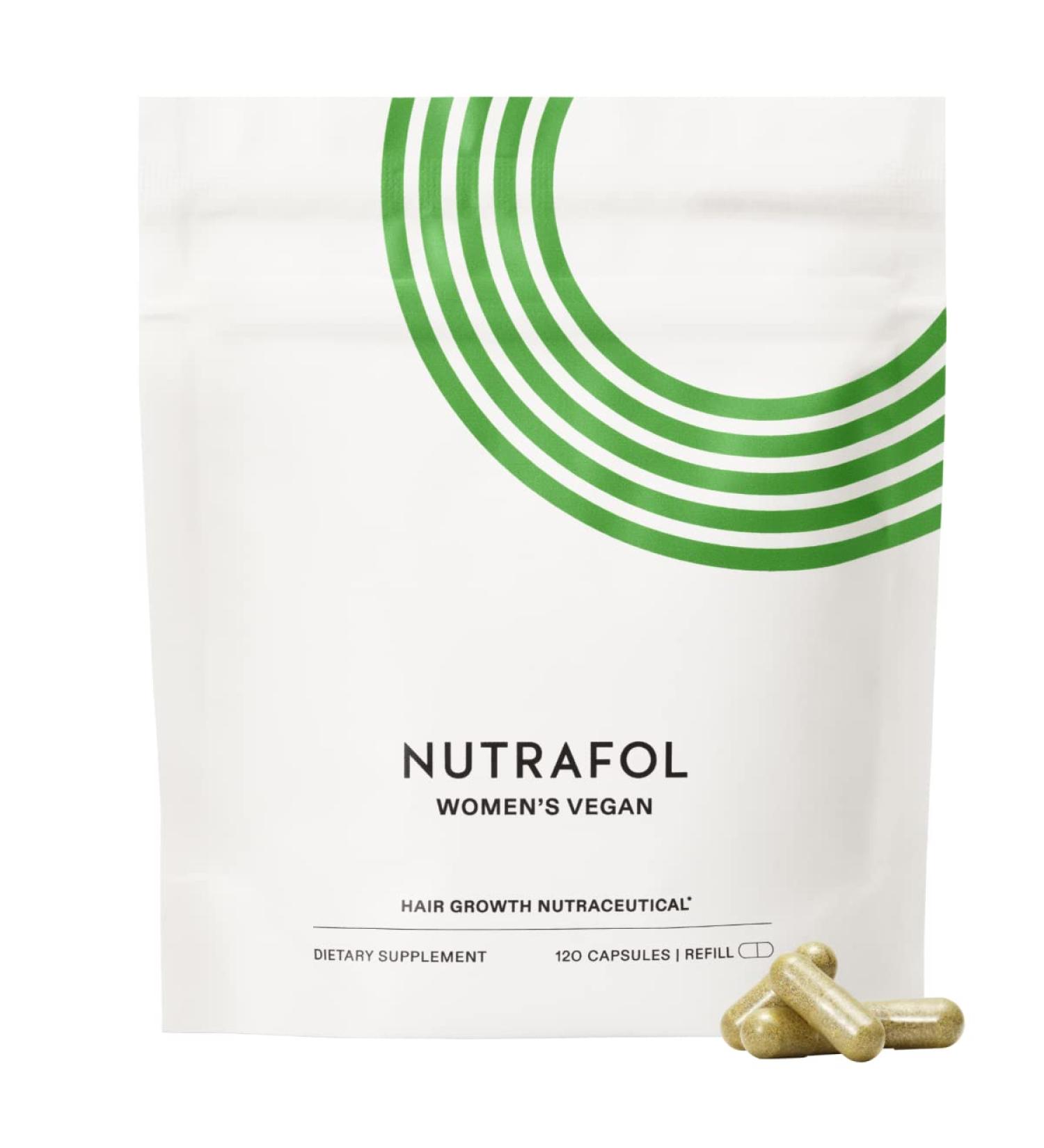 Nutrafol Women's Vegan Hair Growth Supplements - Plant-Based, Clinically Tested for Thicker Hair, Dermatologist Recommended - 1 Month Supply - Buy Online on GoSupps.com