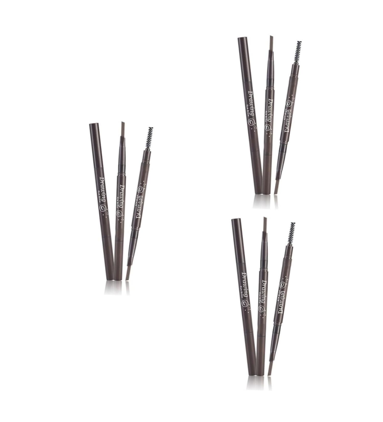 NOLITOY 3pcs 2 1 Eyebrow Pen Eyebrow Pencil Brush Eye Brow Brush Eyebrow Brush 3 Proof Makeup 1 count (Pack of 1) As Shownx3pcs - Buy Online on GoSupps.com