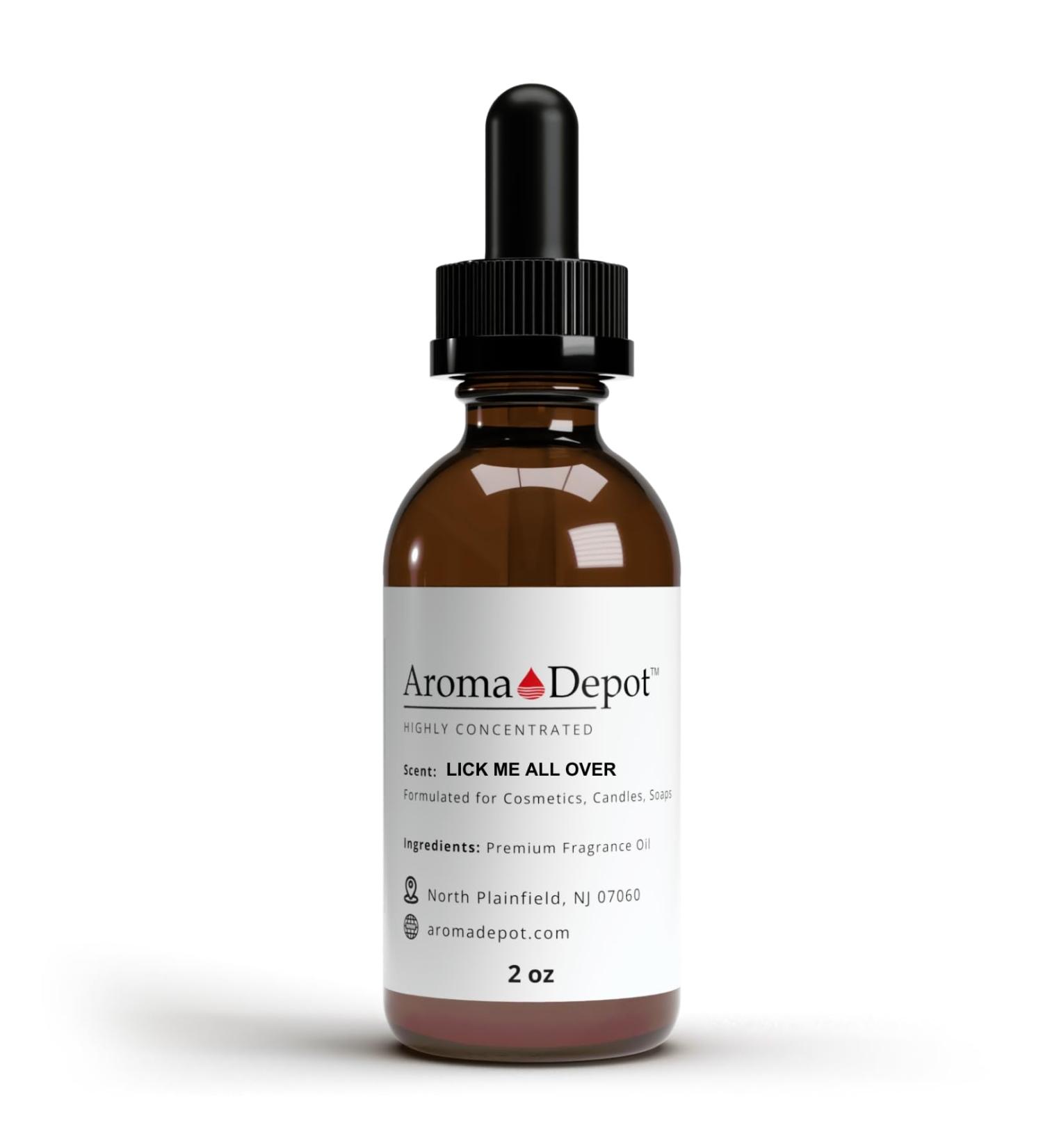 Buy Aroma Depot Lick Me All Over Fragrance Oil - 60ml Premium Essential Oil for Candle Soap & Bath Bombs - Undiluted & Alcohol-Free - Buy Online on GoSupps.com