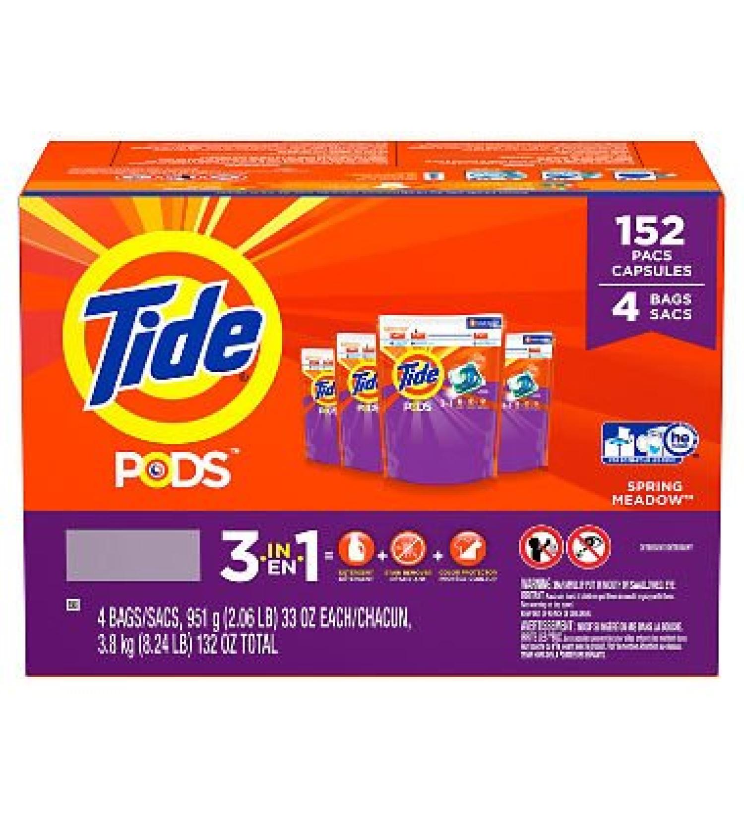 Tide Pods Laundry Detergent Spring Meadow (152 ct.) ESS - Buy Online on GoSupps.com