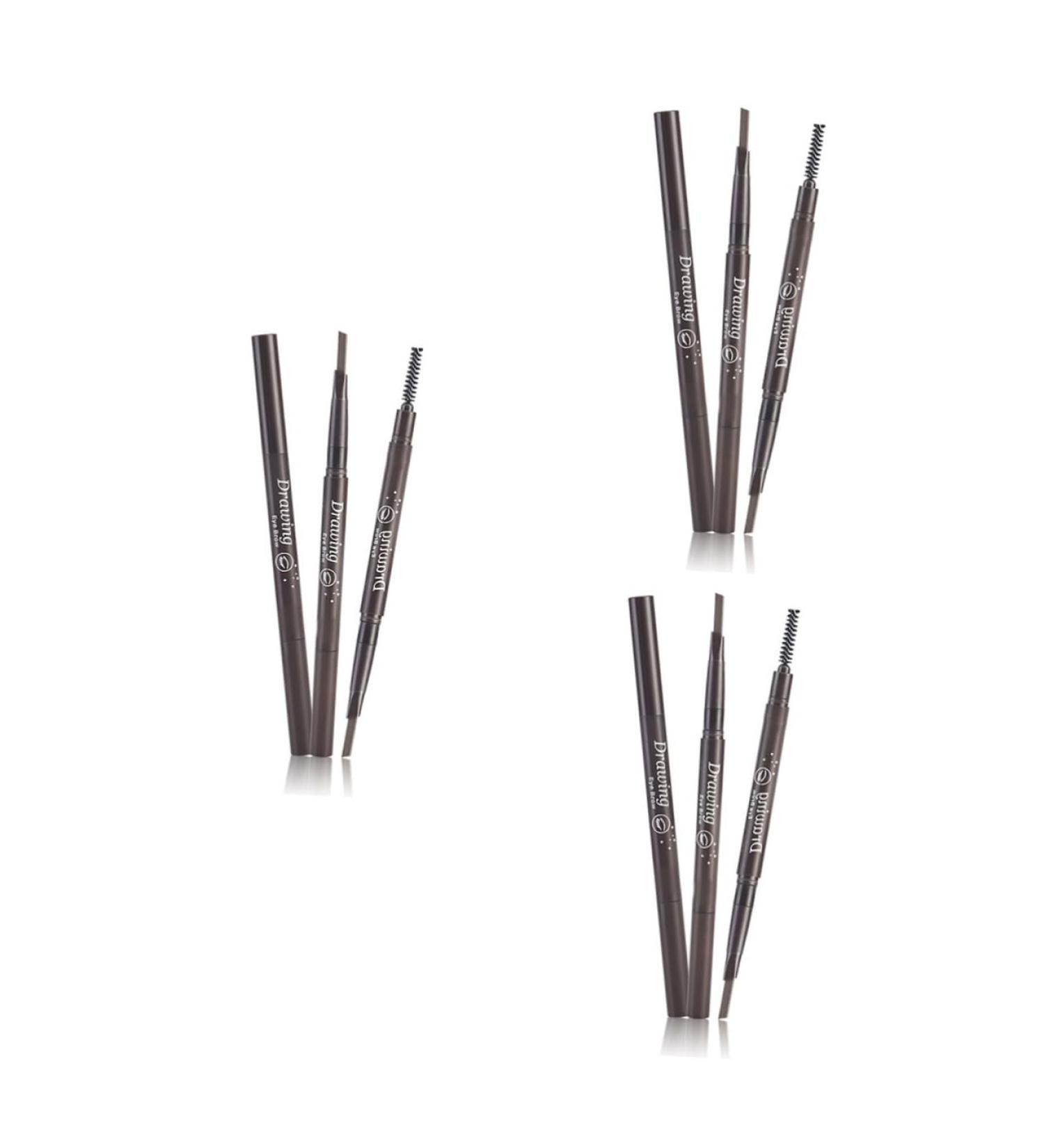 FOYTOKI 3pcs 2 1 Eyebrow Brush Eyebrow Makeup Waterproof Eyebrow Pen Brow Pencil Microblading Pen Stand - Buy Online on GoSupps.com