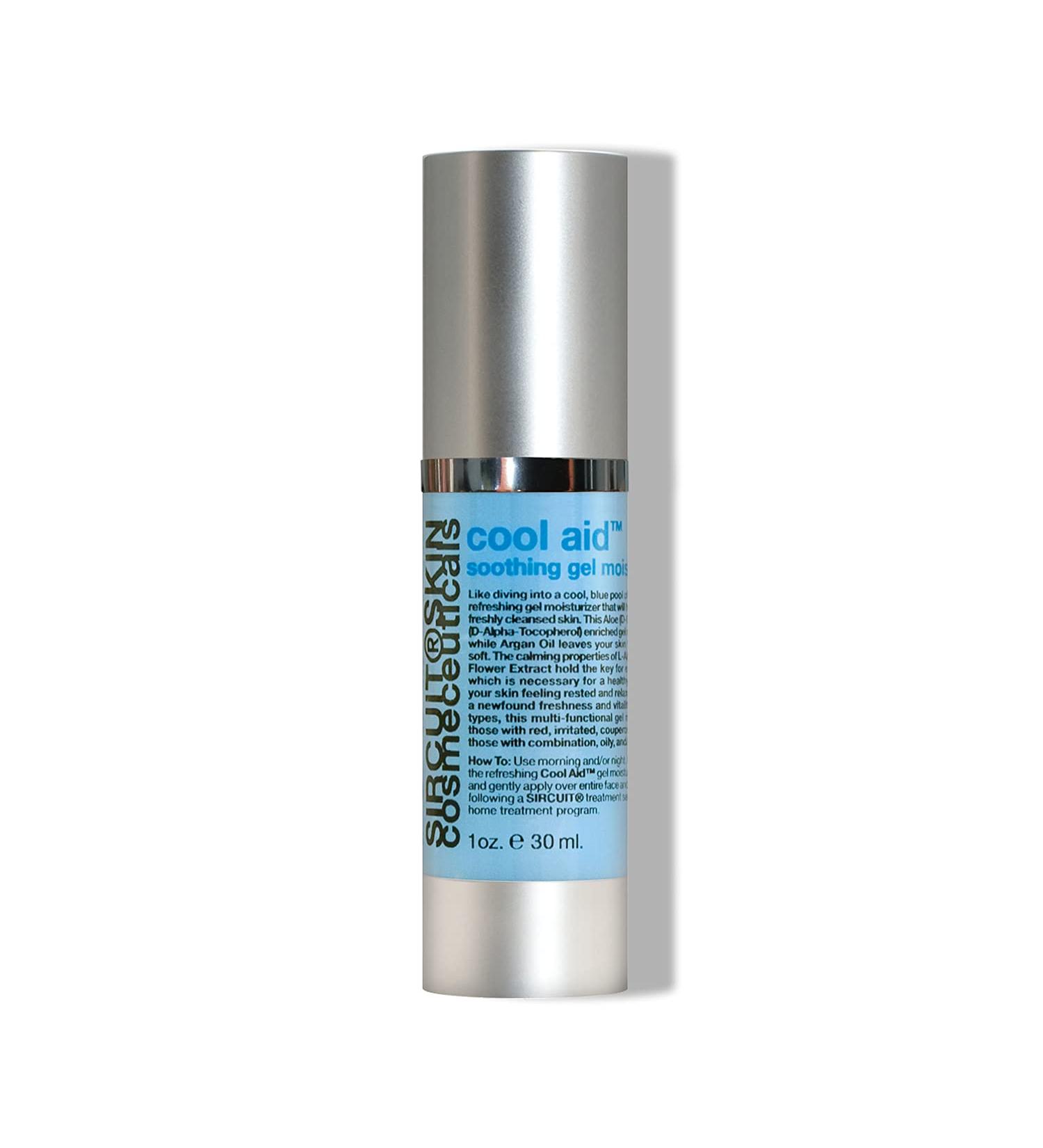 Sircuit Skin COOL AID Soothing Gel Moisturizer - Refreshing Aloe Vera & Vitamin E Face Gel for Soft Hydrated Skin (1 oz) - International Shipping Available - Buy Online on GoSupps.com