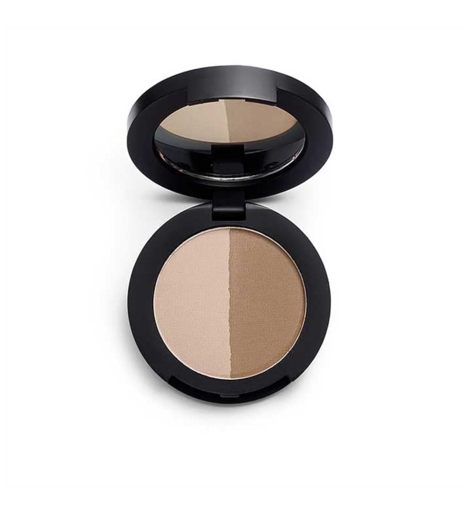 Revolution Pro Duo Brow Powder Eyebrow Eyeshadow - Medium Brown | Buy Internationally for Perfect Brows - Buy Online on GoSupps.com