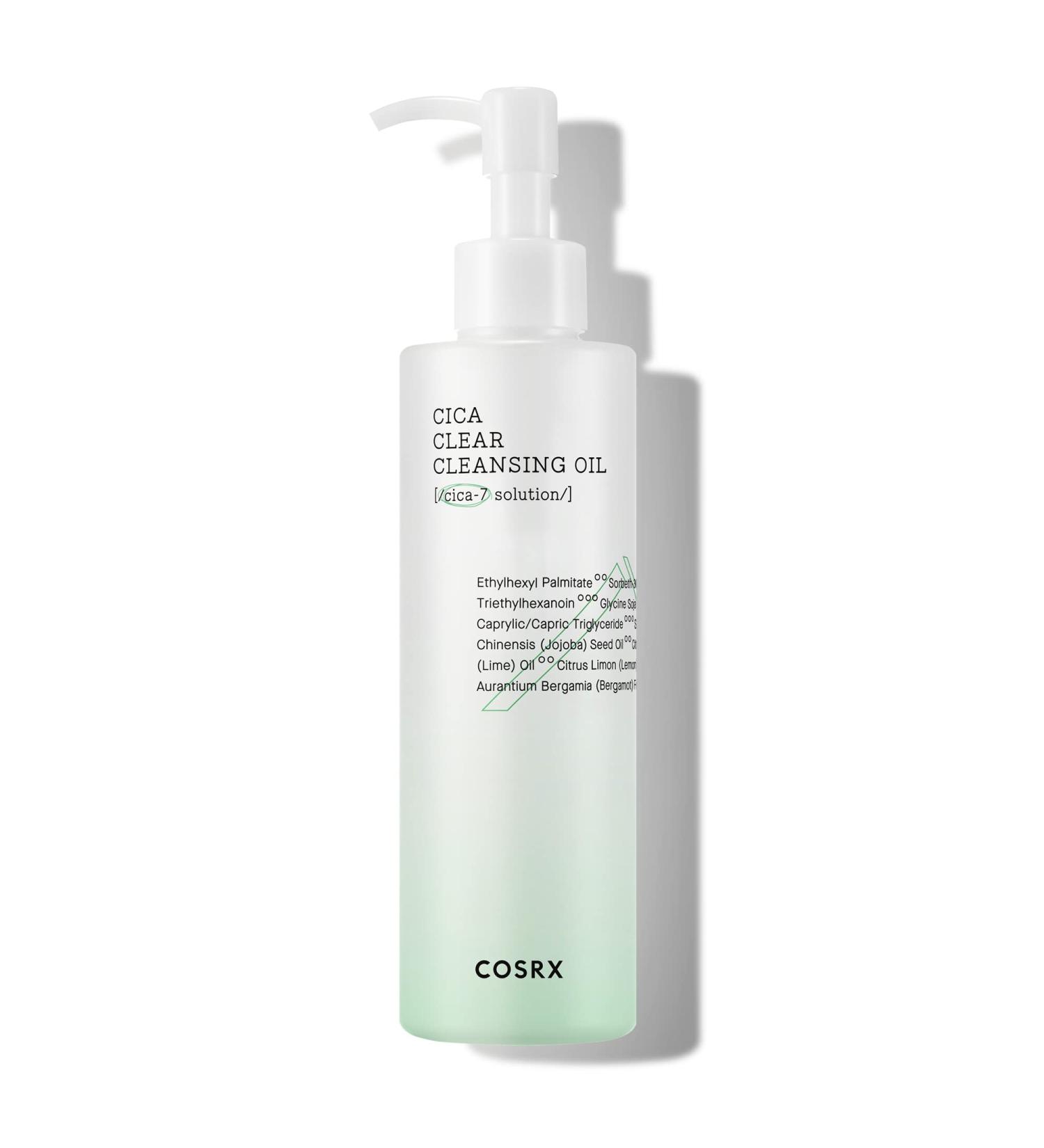 COSRX Pure Fit Cica Cleansing Oil 6.76 fl. oz | Purifying Lightweight Oil with CICA-7 Complex for Sensitive Skin - Buy Online on GoSupps.com