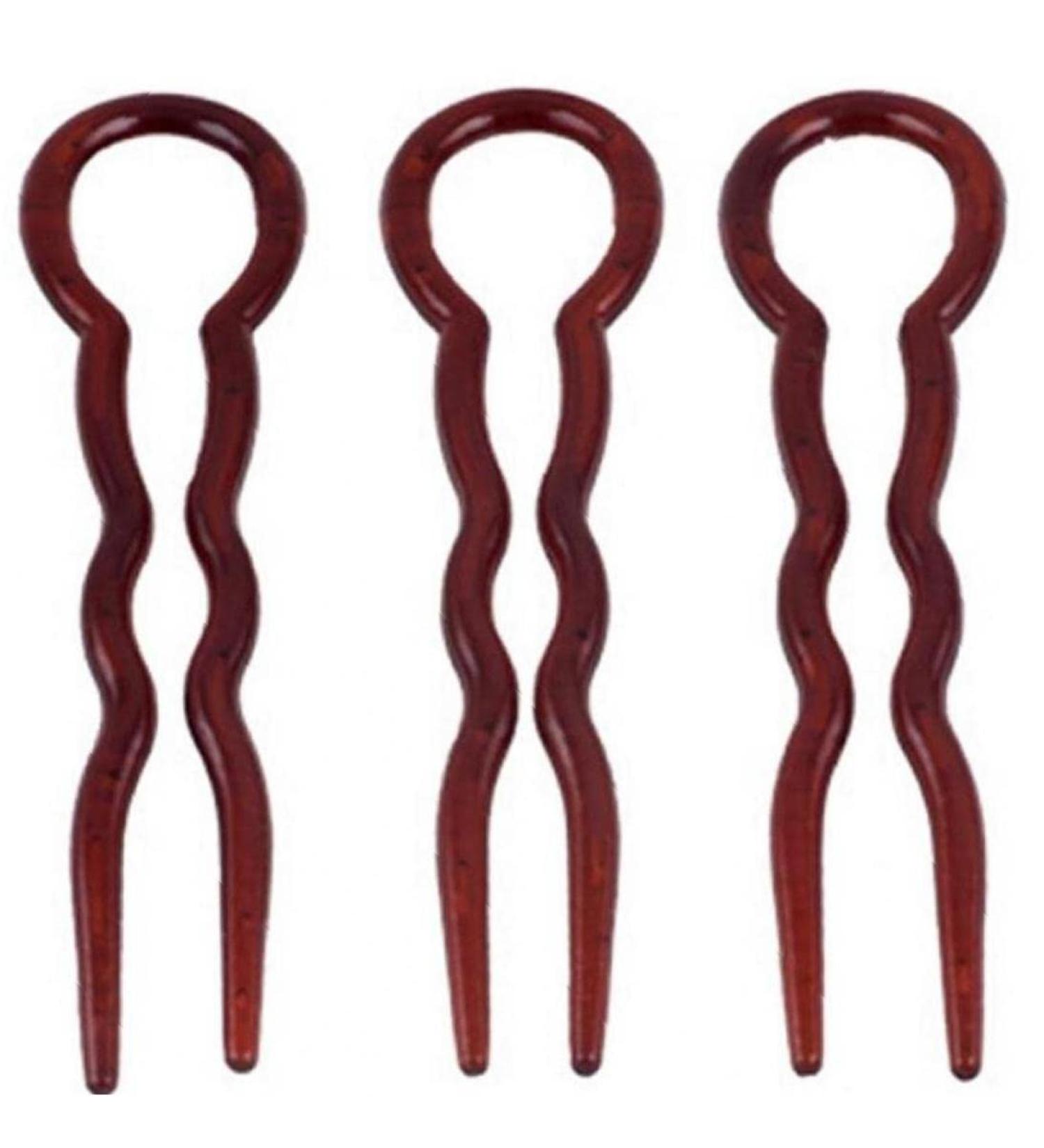 3Pcs U-Shaped Hairpin - Women s Plastic French Bobby Pins | Quick Styling Tools & Accessories - Buy Online on GoSupps.com