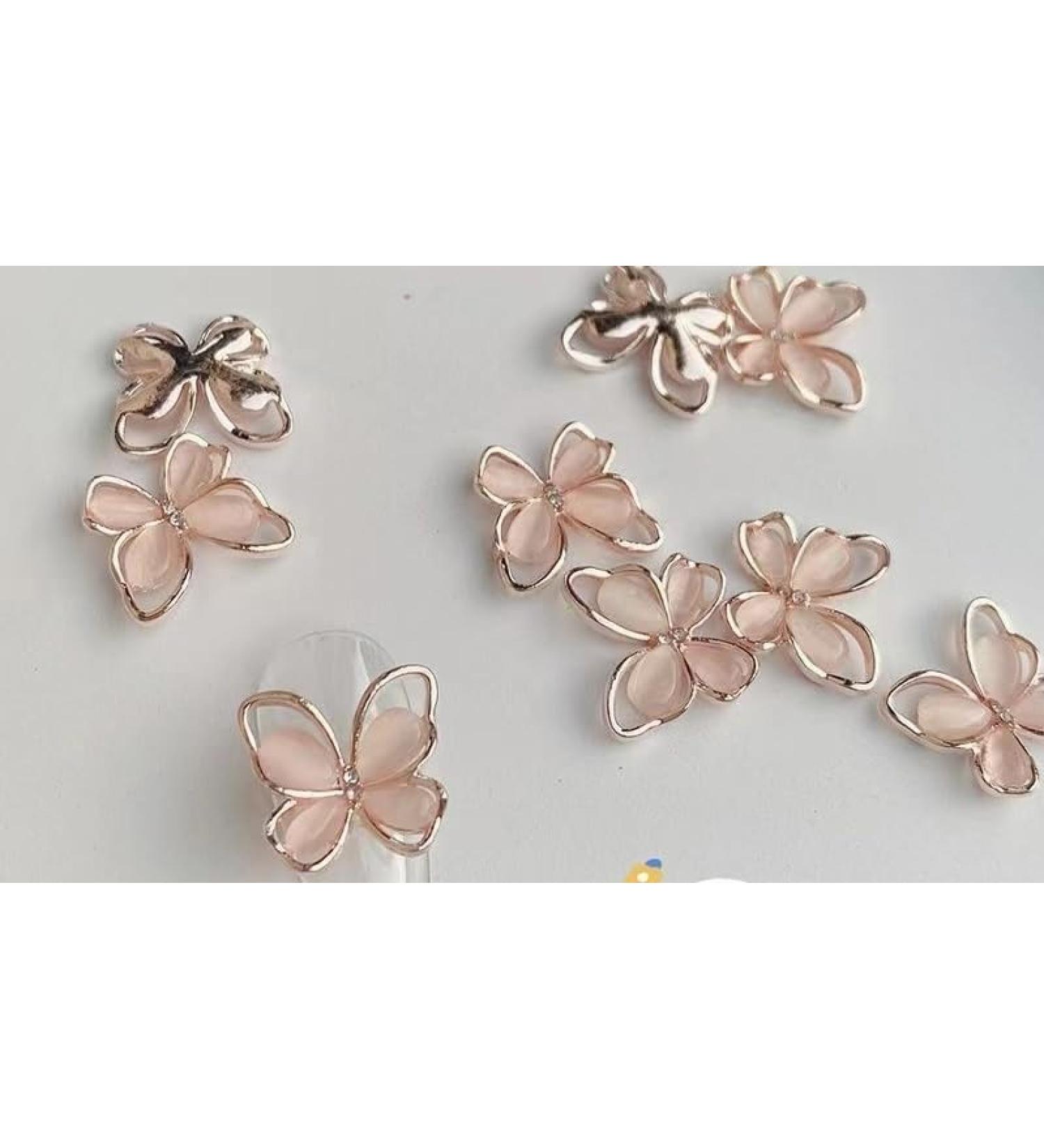 Manicure jewelry luxury wearable cat's eye butterfly alloy zircon explosions nail diamond nail ornament (Color : 2 Size : 10 pieces) 10 pieces 2 - Buy Online on GoSupps.com