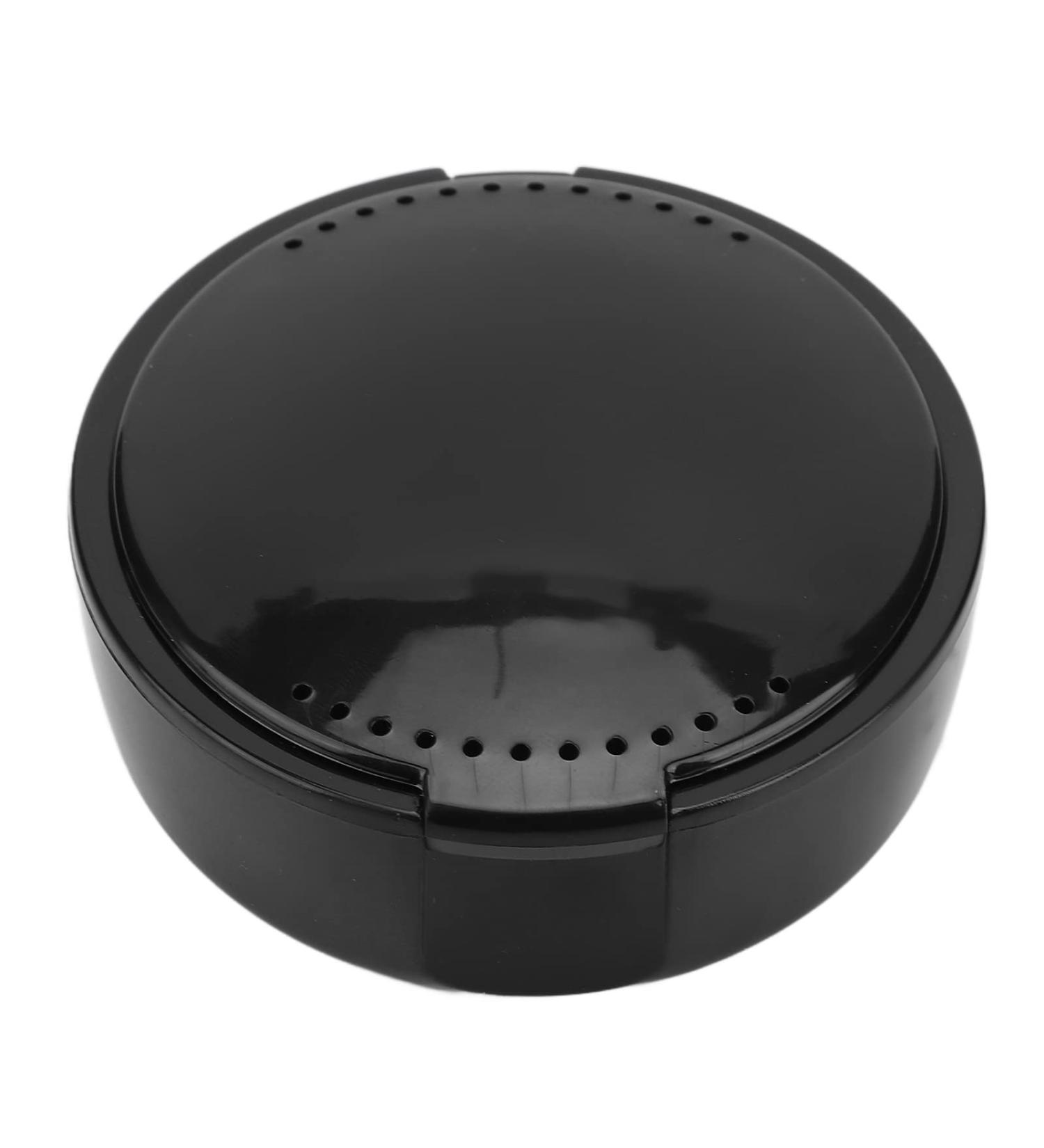 RXMORI Durable Prosthesis Case | Portable Storage Box for Artificial Teeth | Lightweight Prosthesis Cup for Seniors (Black) - Buy Online on GoSupps.com