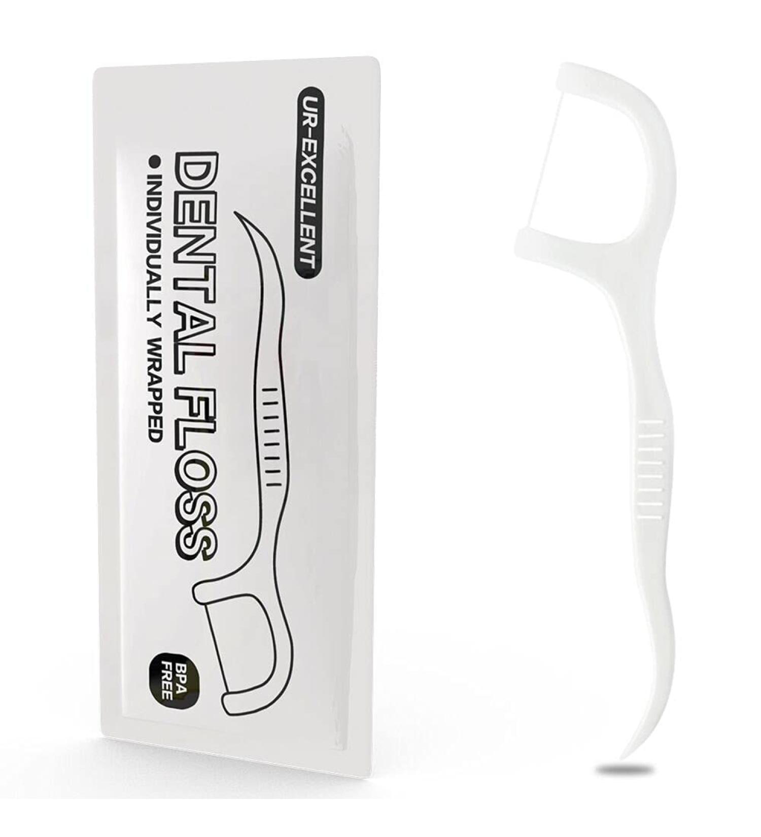 150 Count Individually Wrapped Dental Flossers - Travel-Sized Floss Picks for Oral Care on-the-go - Buy Online on GoSupps.com