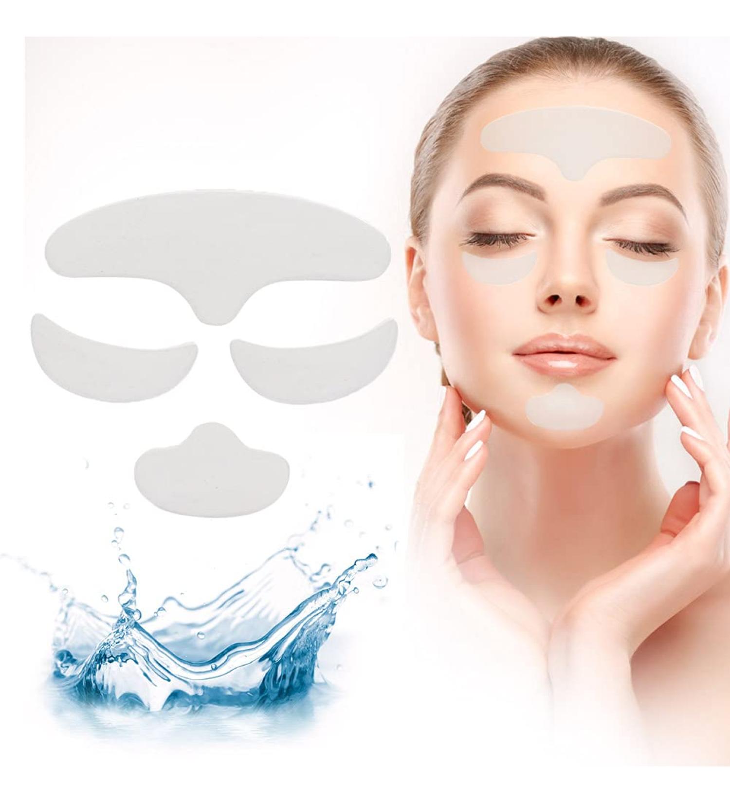 4PCS Anti-Aging Silicone Patches | Skin Tightening Forehead & Eye Pads | Washable Anti-Fold Face & Chin Treatment for Fine Lines - Buy Online on GoSupps.com