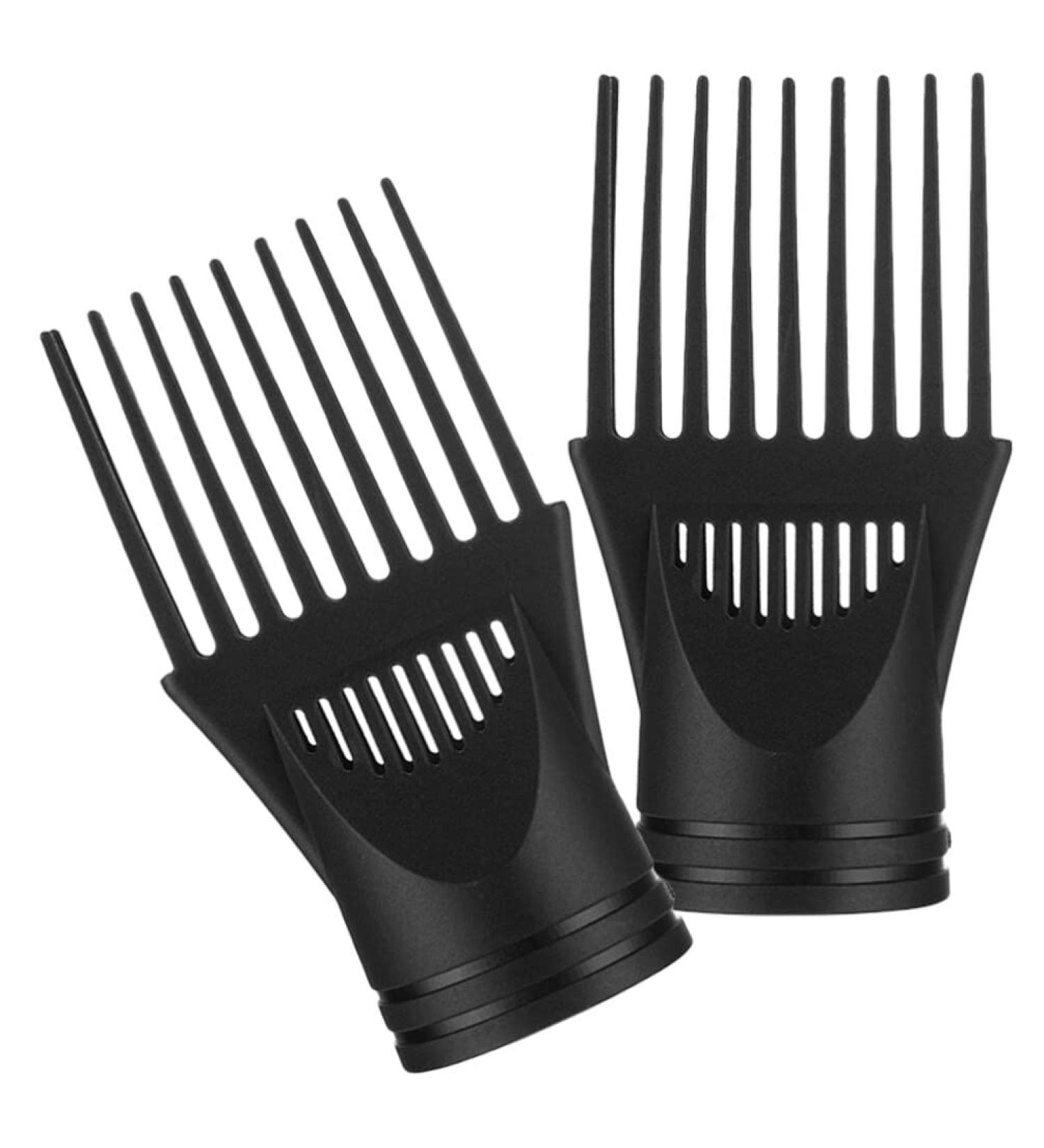 FRCOLOR 2pcs Blower Dryer Comb Attachment Hair Styling Accessories - Hair Dryer Concentrator Nozzle for Straightening Wavy Curly Hair - Buy Online on GoSupps.com