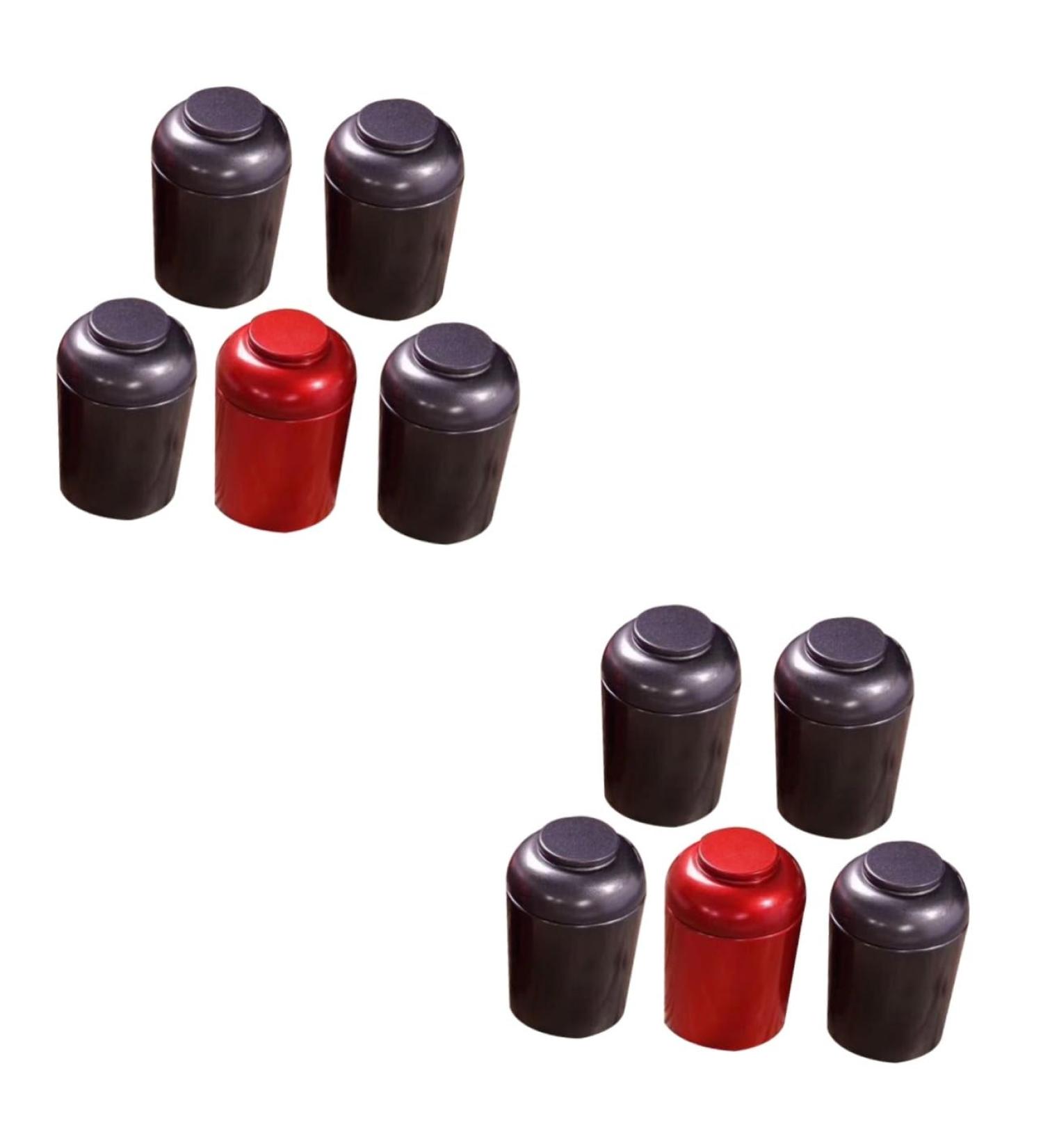MAGICLULU 10 Pcs 1 Tinplate Tea Cans Portable Sealed Cans Travel Tea Container Tin Can Household - Buy Online on GoSupps.com