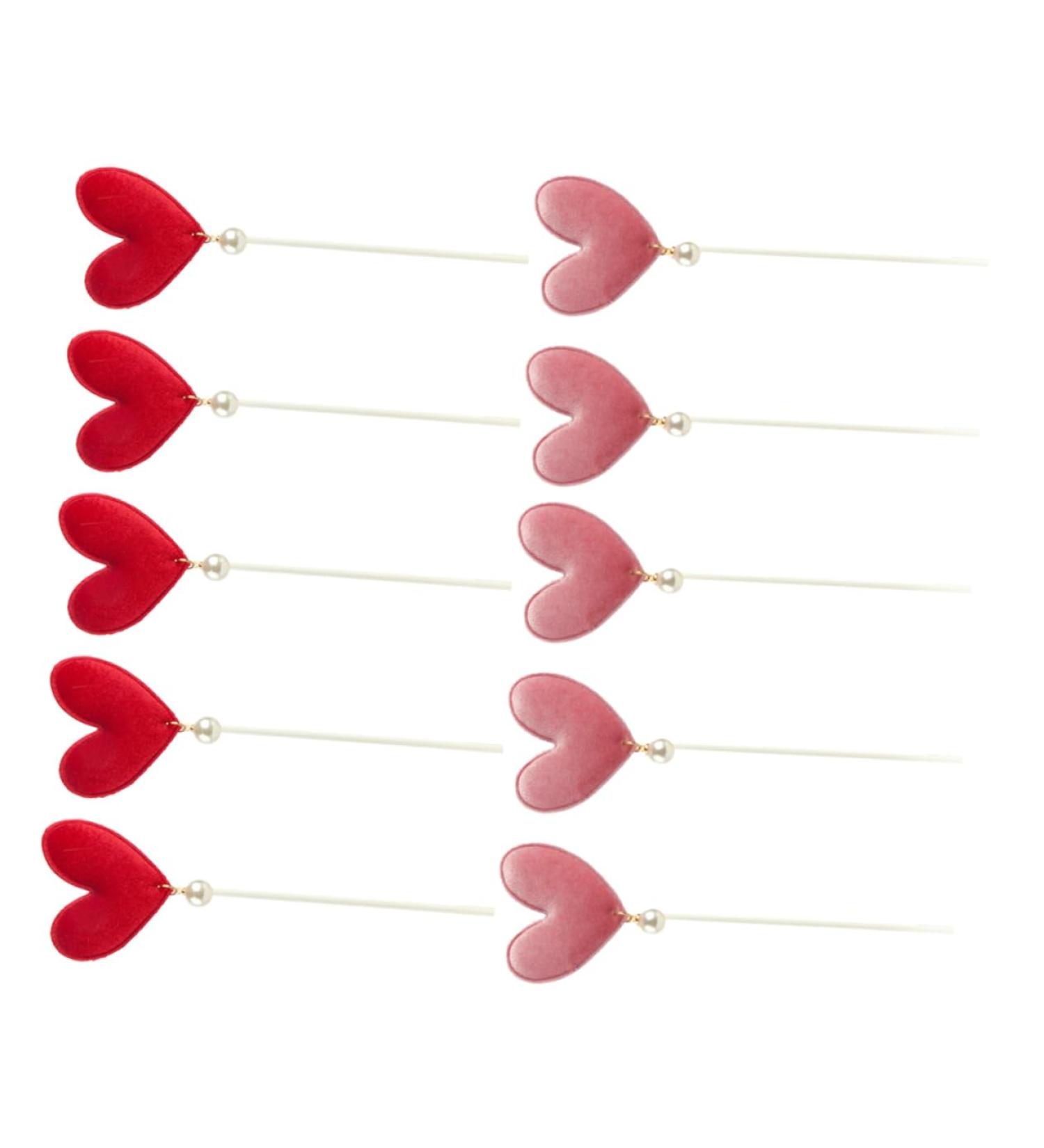 Warmhm 10pcs Valentines Day Food Picks Engagement Cake Toppers Valentine Day Food Picks Christmas Cupcake Topper Proposal Cake Toppers Valentine Day Party Supplies Heart Love Fruit Baby - Buy Online on GoSupps.com