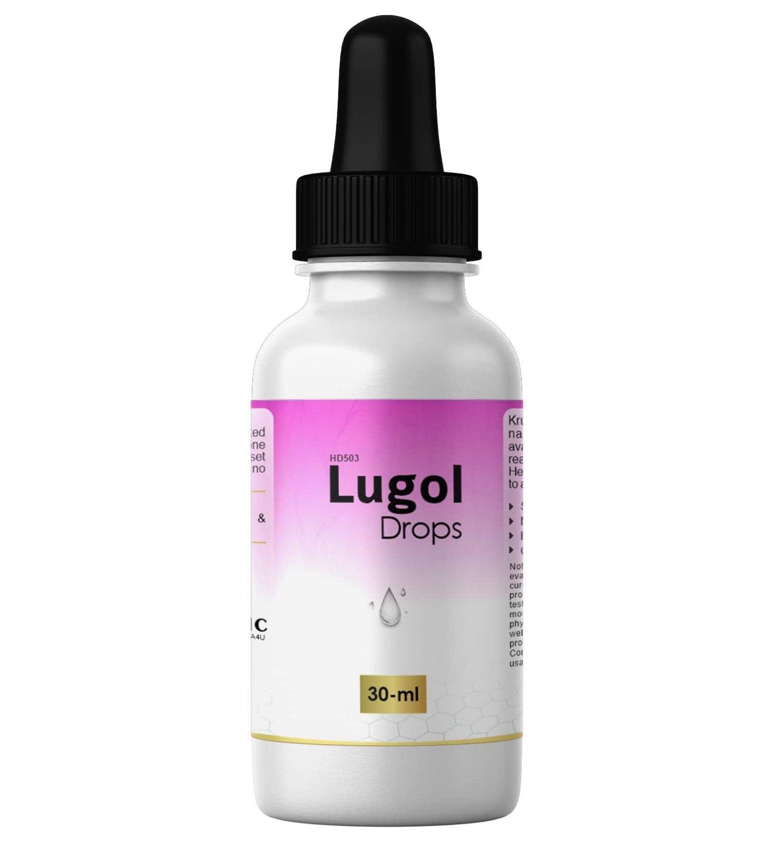 Lugol Drops 1.9% Iodine and Potassium Iodide Solution - Liquid Supplement - Buy Online on GoSupps.com