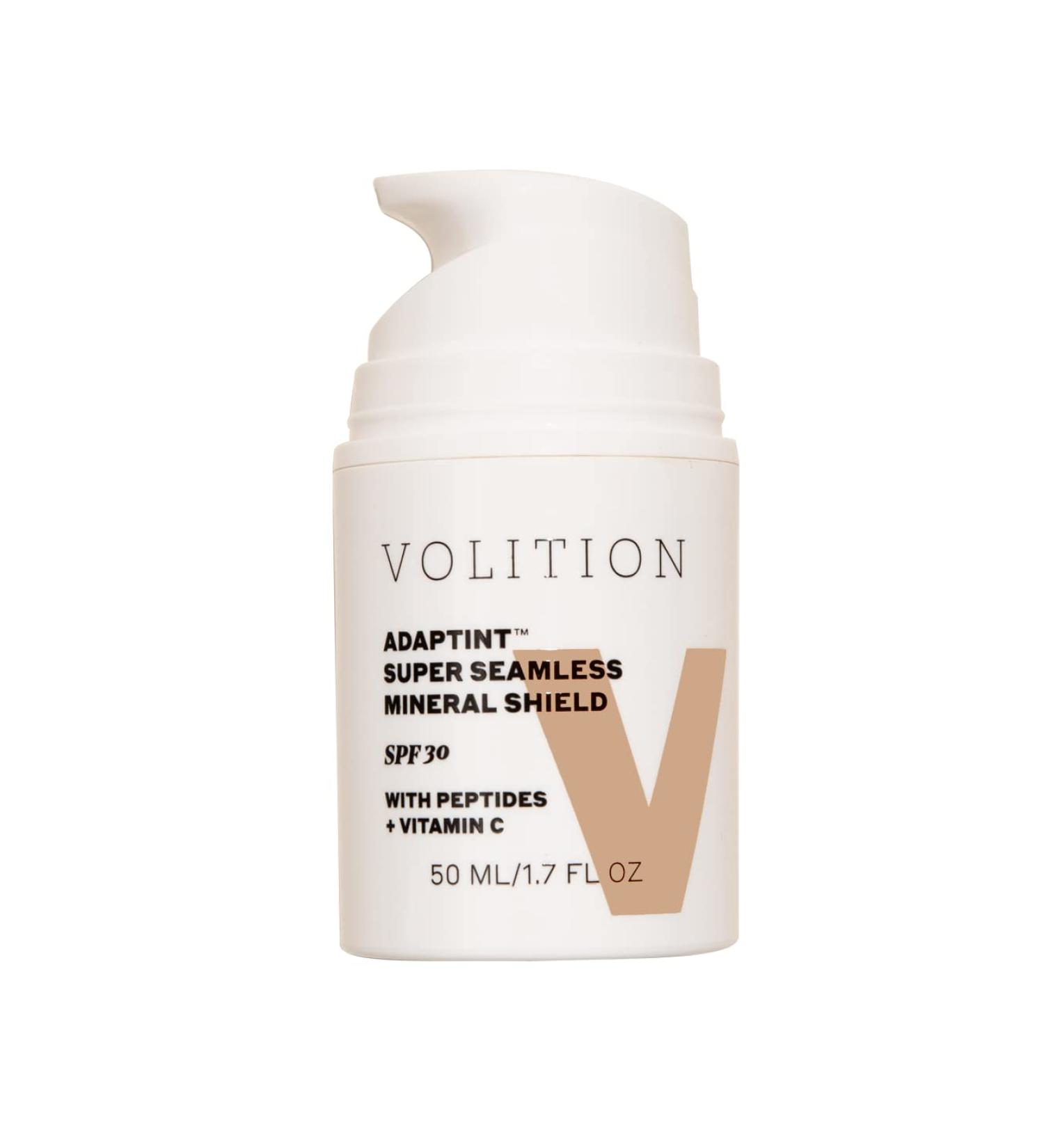 Volition Beauty Adaptint SPF 30 Mineral Shield - Warm Undertone Tinted Face Sunscreen - Vegan & Reef-Safe (50ml) - Buy Online on GoSupps.com