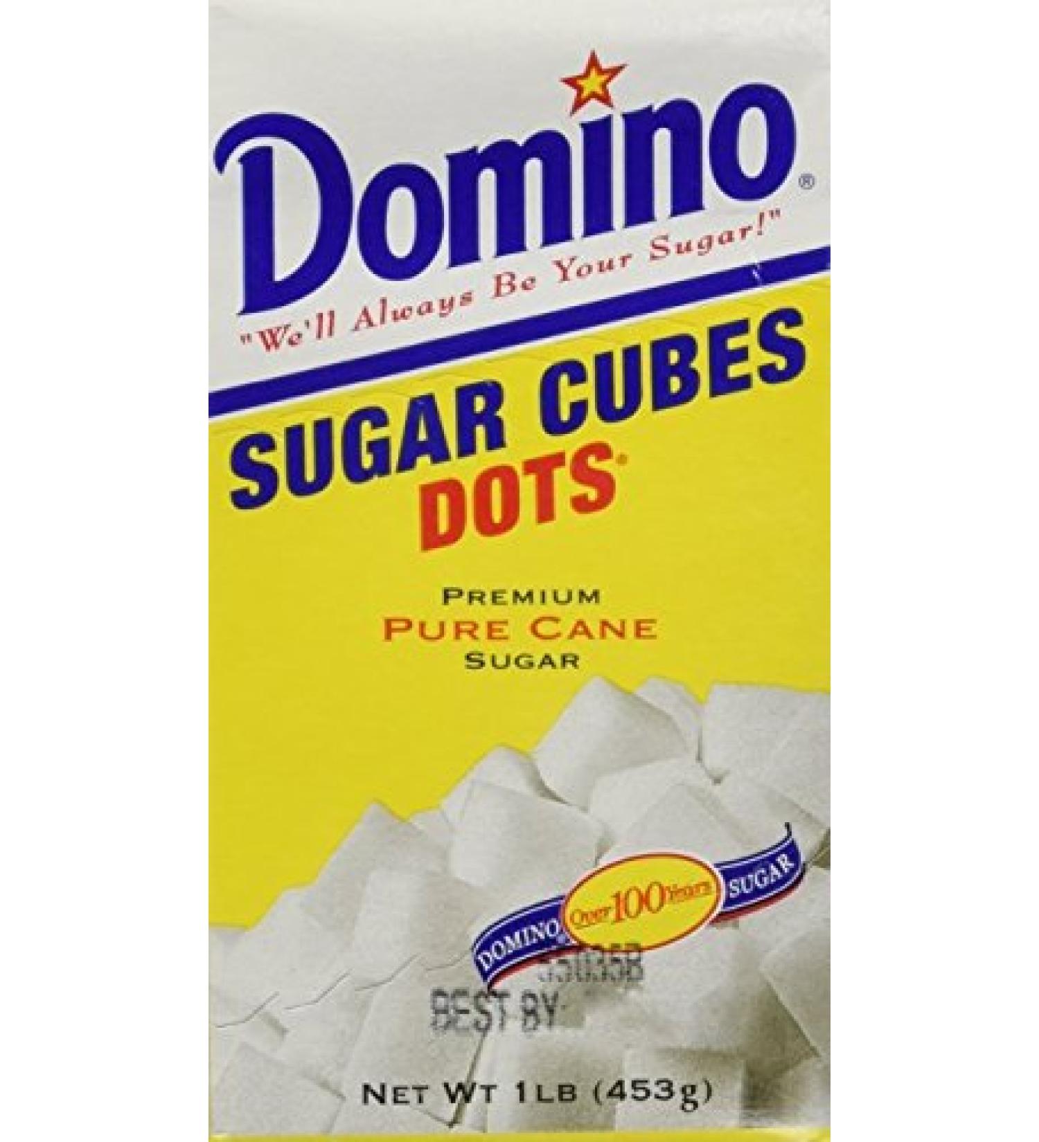 Domino Sugar Cubes Dots 1lb - Pack of 4 Boxes, 4 Pounds Total - Buy Online on GoSupps.com