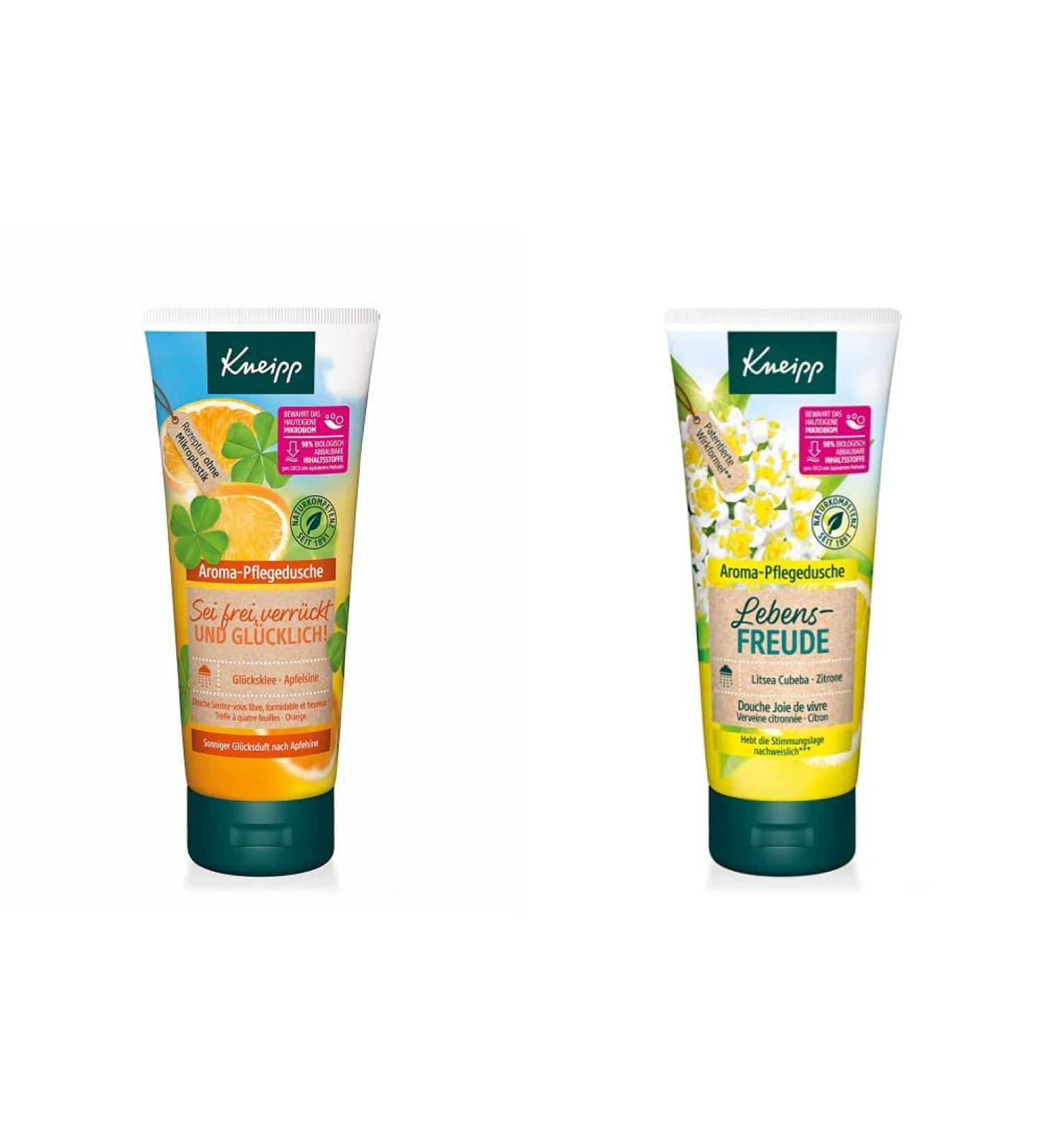 Kneipp Aroma Care Shower Bundle - Free Crazy & Happy! Zest for Life | 2 Packs x 200ml - International Shipping Available - Buy Online on GoSupps.com