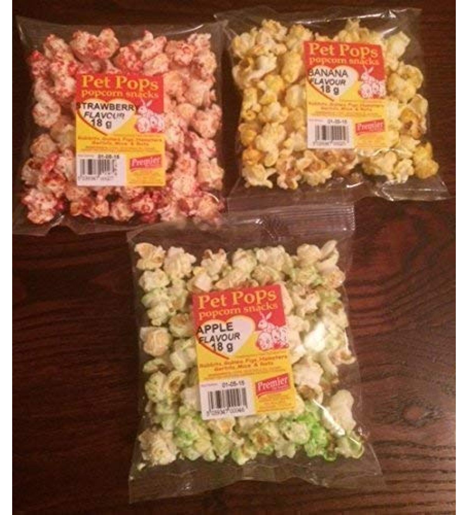 Premier Pet Snacks Pet Pops Small Animal Banana Apple & Cherry 3Pk 18G