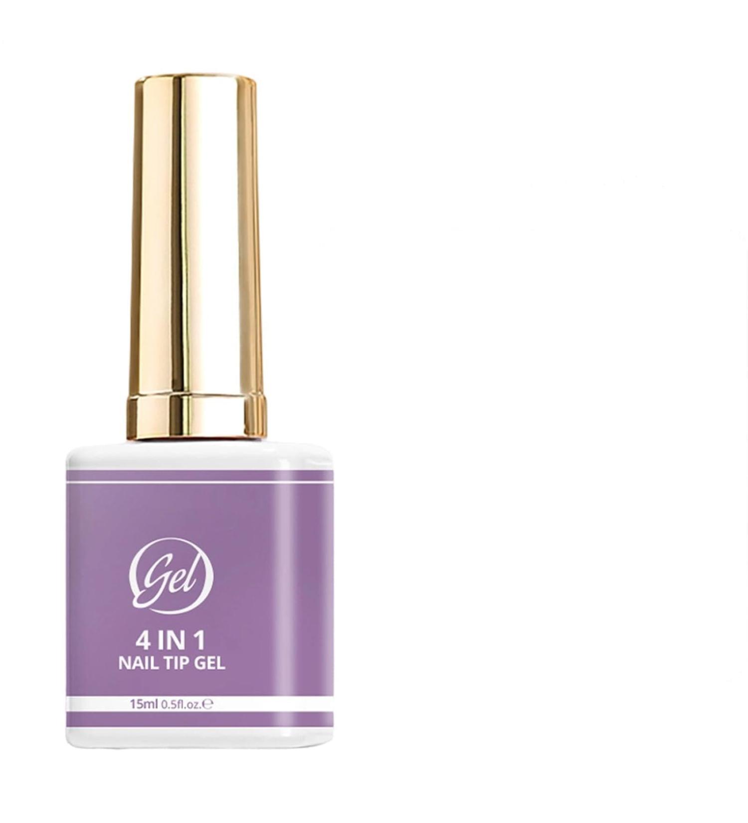 Zibeem UV Gel Nail Glue 15ml Long Lasting 4-in-1 Adhesive Clear Acrylic Gel for LED Nail Tips For Women Salon Daily Use Travel Party Manicure Practical - Buy Online on GoSupps.com