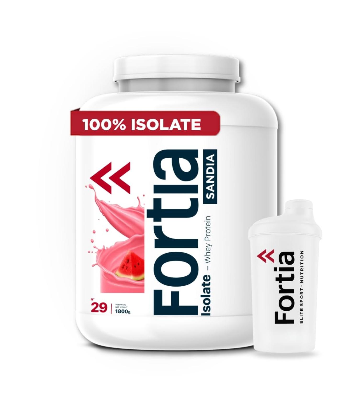  FORTIA INERSIS Fortia 100% Protein Isolate + Shaker Included | 1.8 kg Protein Isolate | Whey Protein Isolate - Protein for Muscle Mass | Premium Protein Isolate | 100% Protein Isolate for - Buy Online on GoSupps.com