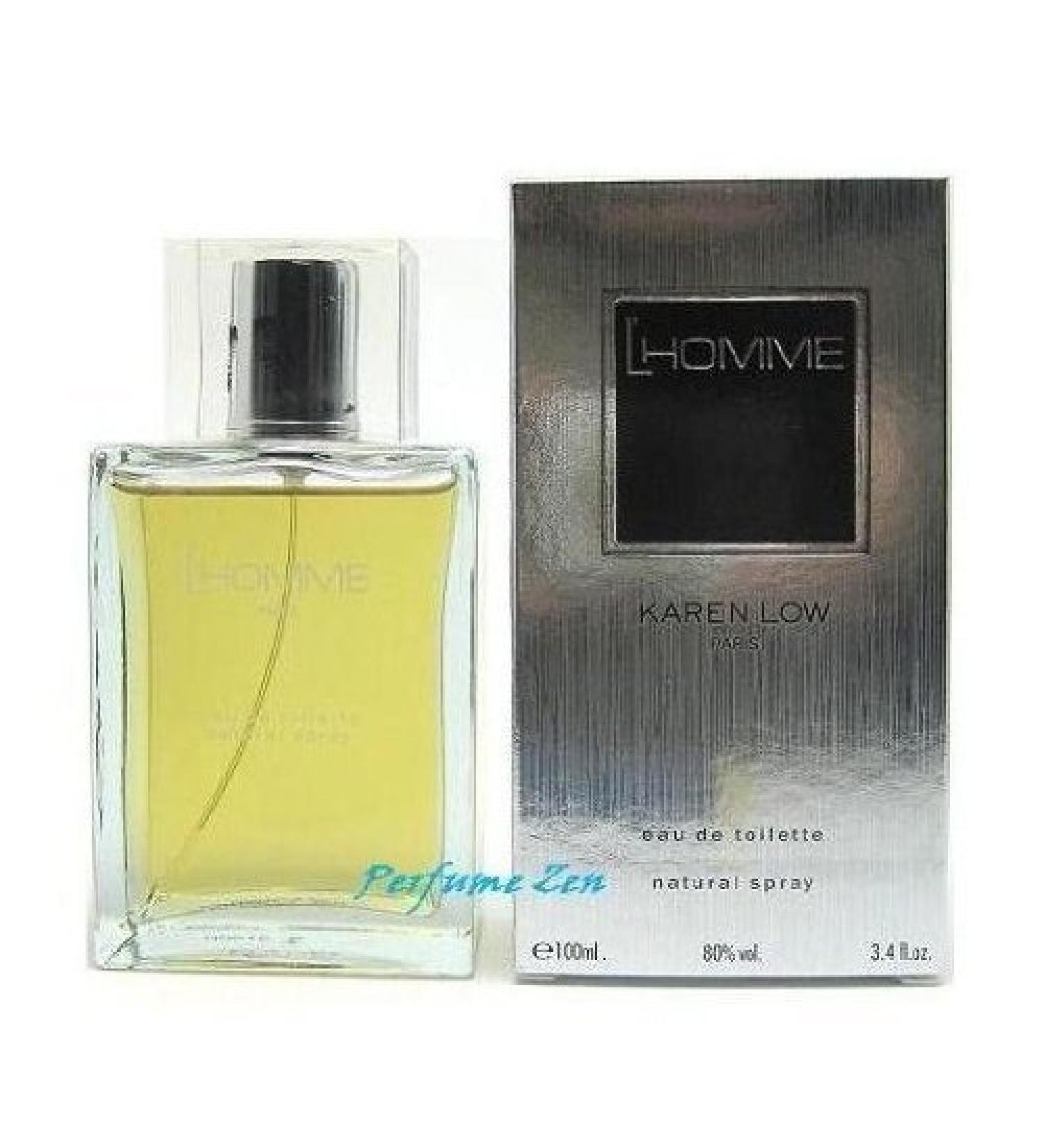 L'Homme Cologne by Karen Low for Men 3.4 oz Eau de Toilette Spray by Karen Low