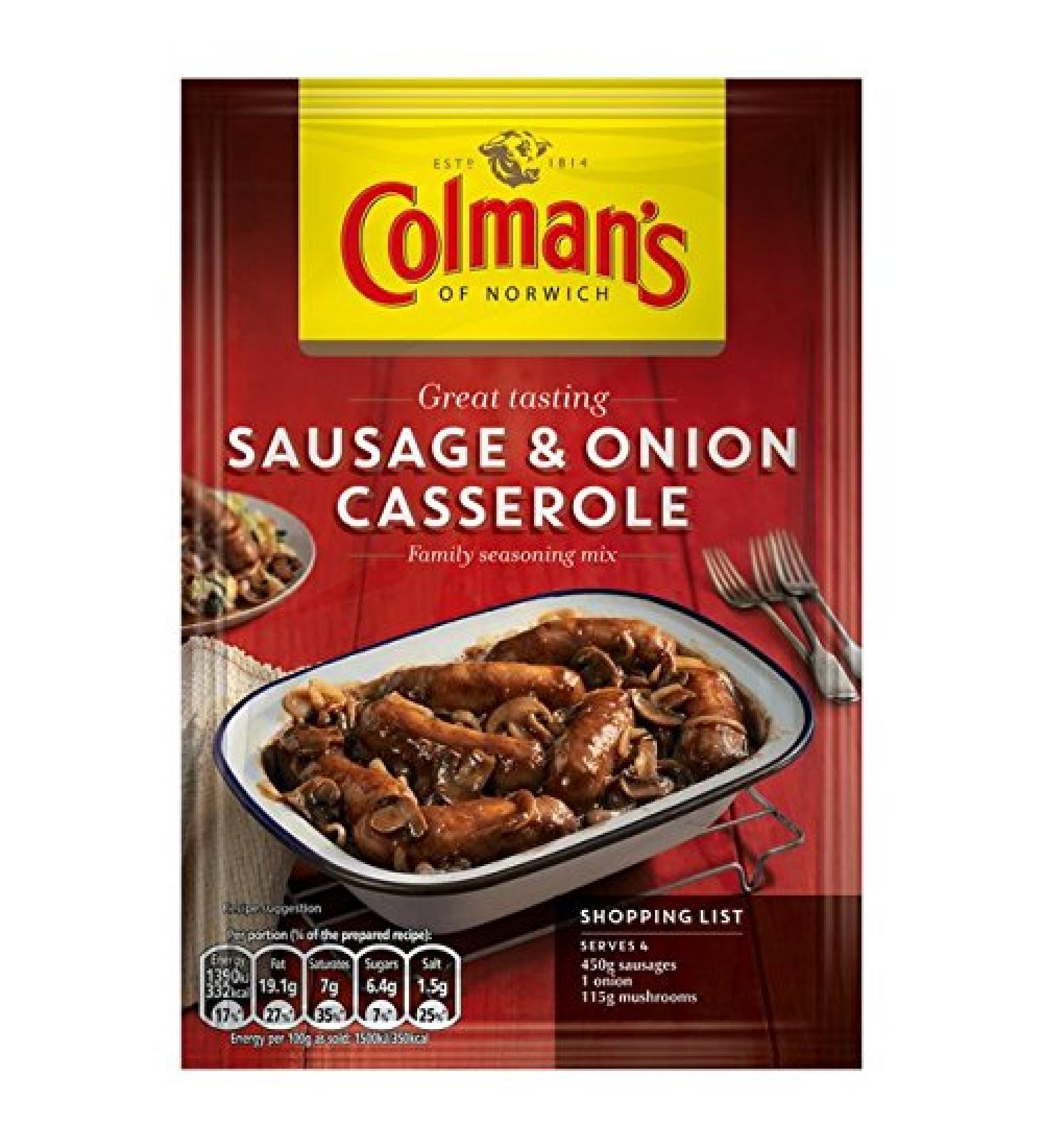 Colman's Colman's Sausage and Onion Recipe Mix 45g