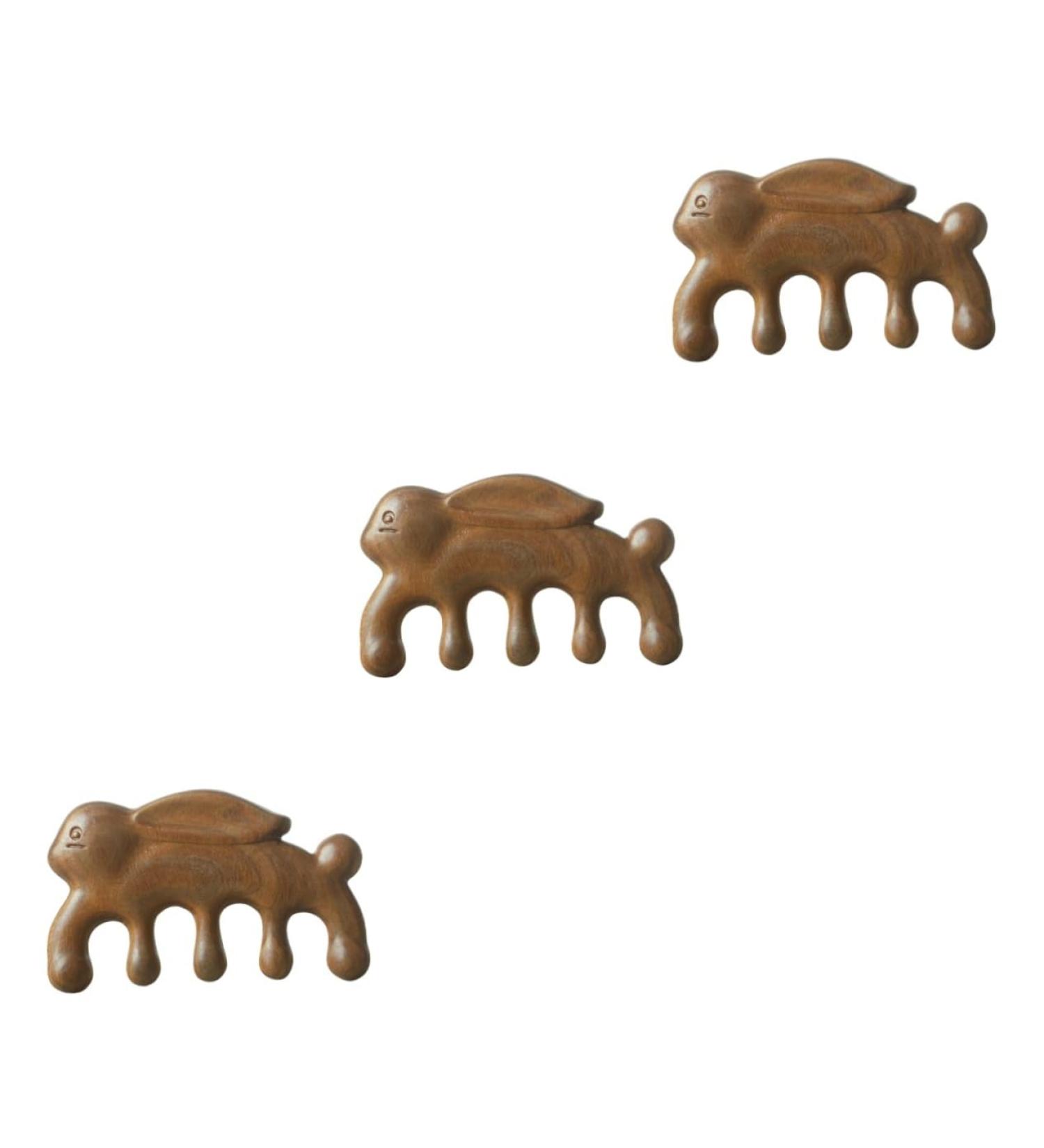 CLISPEED 3pcs Green Sandalwood Massage Comb Set | Multipurpose Wooden Combs for Hair & Scalp | International Dropshipping Available - Buy Online on GoSupps.com