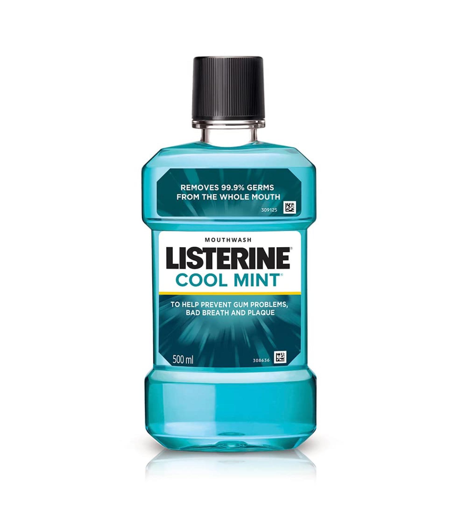 Listerine Cool mint mouthwash 500ml 6-pack (6x 500ml) 500 ml (pack of 6)
