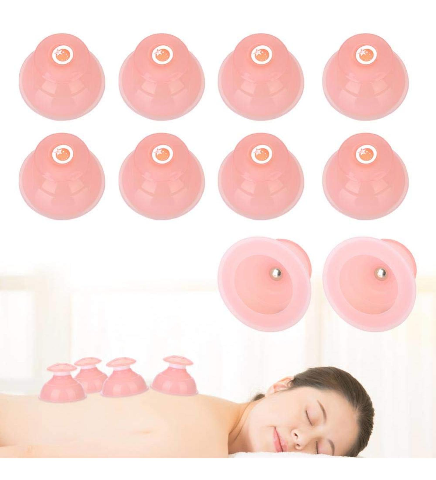 10-Piece Silicone Cupping Set - Portable Suction Cups for Sports & Spa | Enhance Blood Circulation & Relaxation - Buy Online on GoSupps.com
