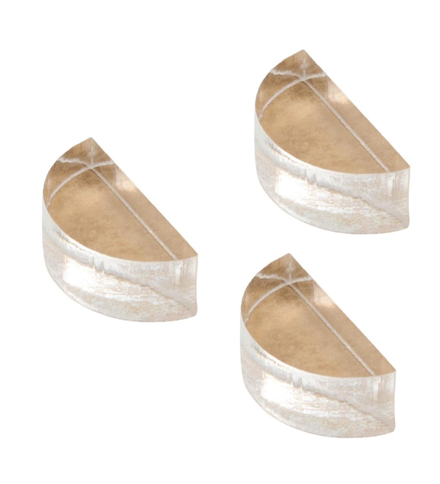 Baluue 3pcs Eye Shadow Plate Makeup Repair Tool Eyeshadow Pressing Tool Tamper Powder Seal Acrylic 2.60X1.30X0.90CMx3pcs Transparentx3pcs - Buy Online on GoSupps.com