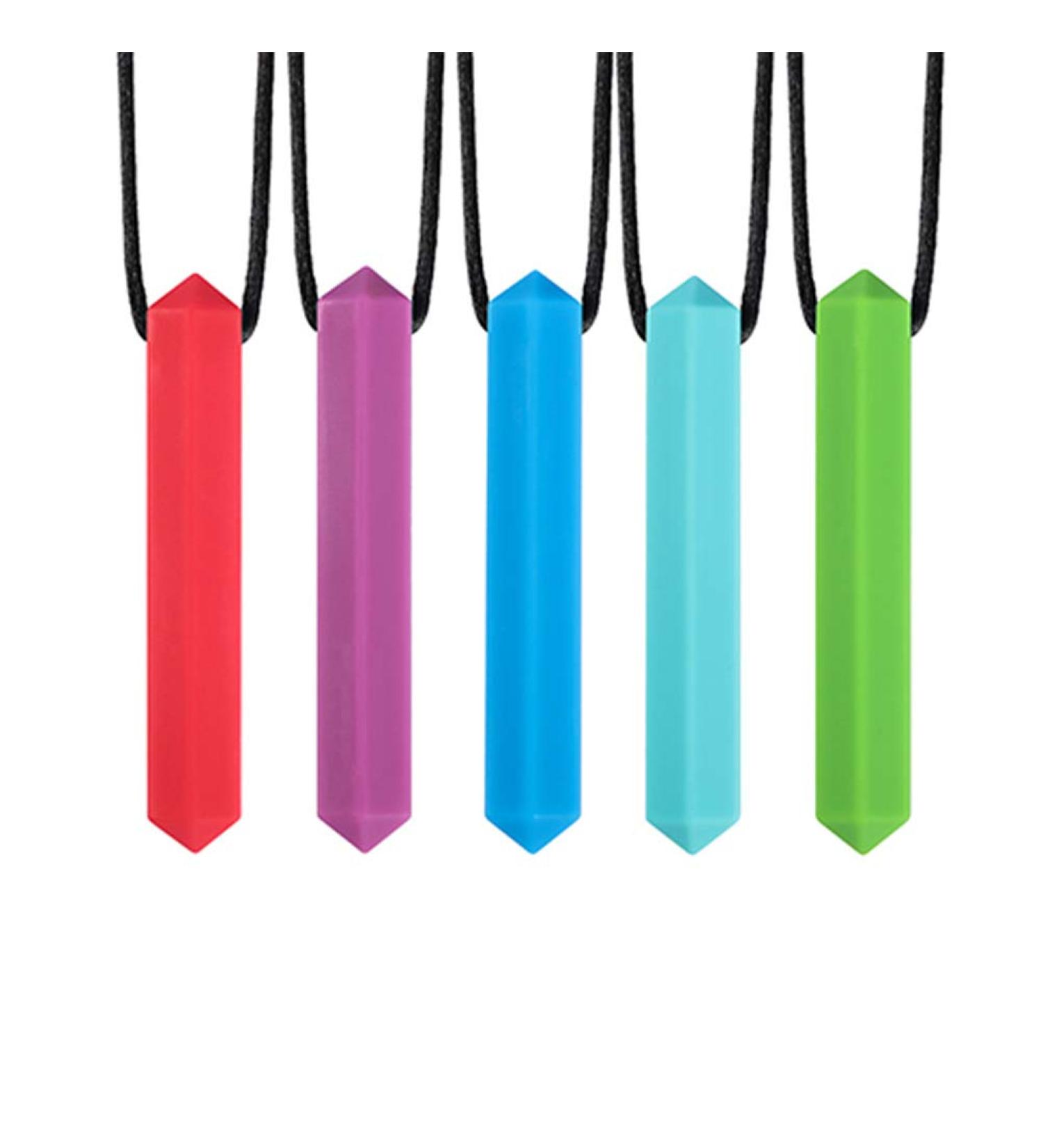 Buy Mrisata 5-Piece Food-Safe Silicone Sensory Chewing Chain for Autism ADHD & SPD Ideal for Oral Exercises & Sensory Stimulation - Buy Online on GoSupps.com