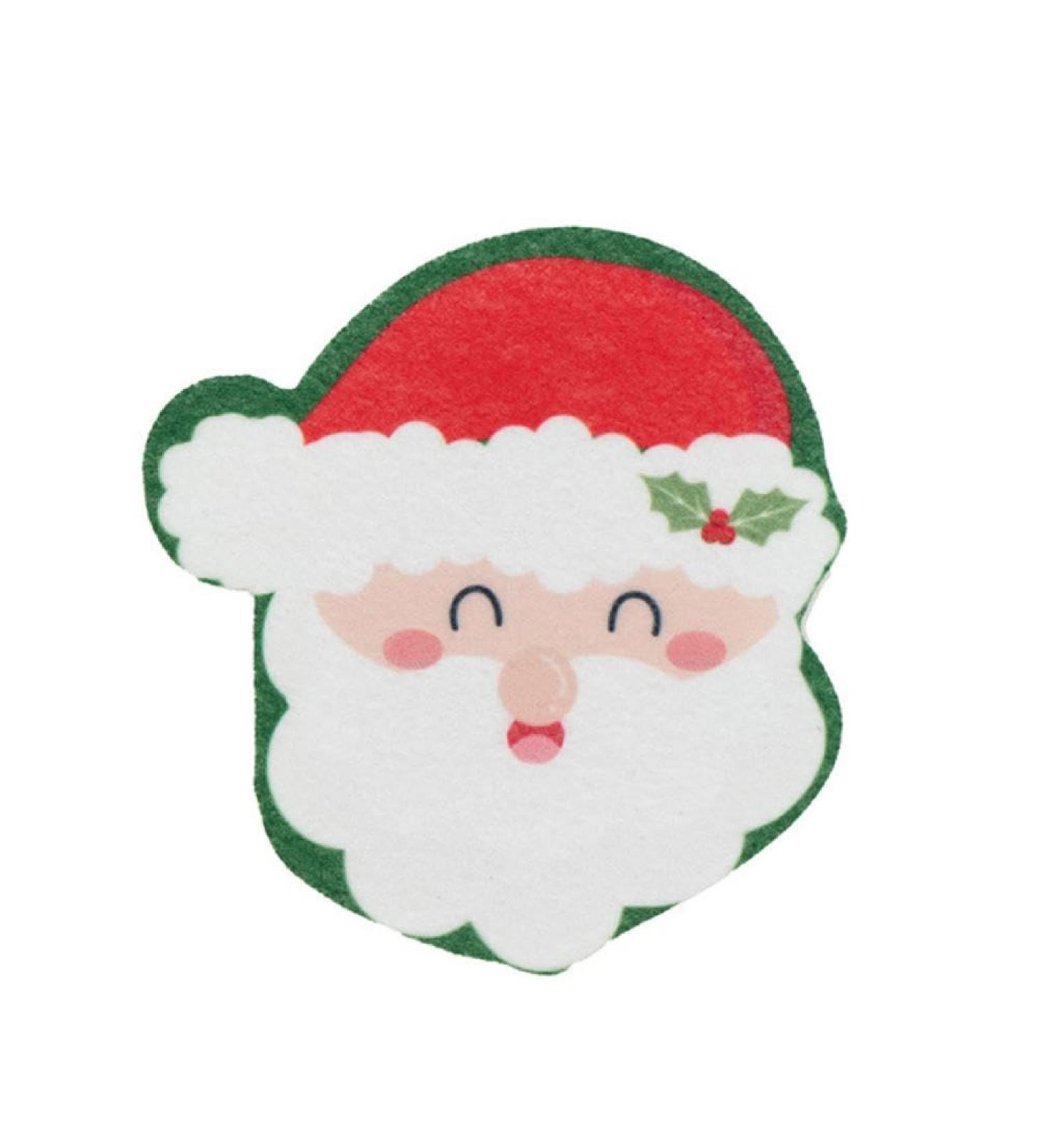 Cartoon Christmas Cleaning Tool Cute Print Effective Cleaning for Kitchen and Home Christmas Scrubber Pattern 1 - Buy Online on GoSupps.com