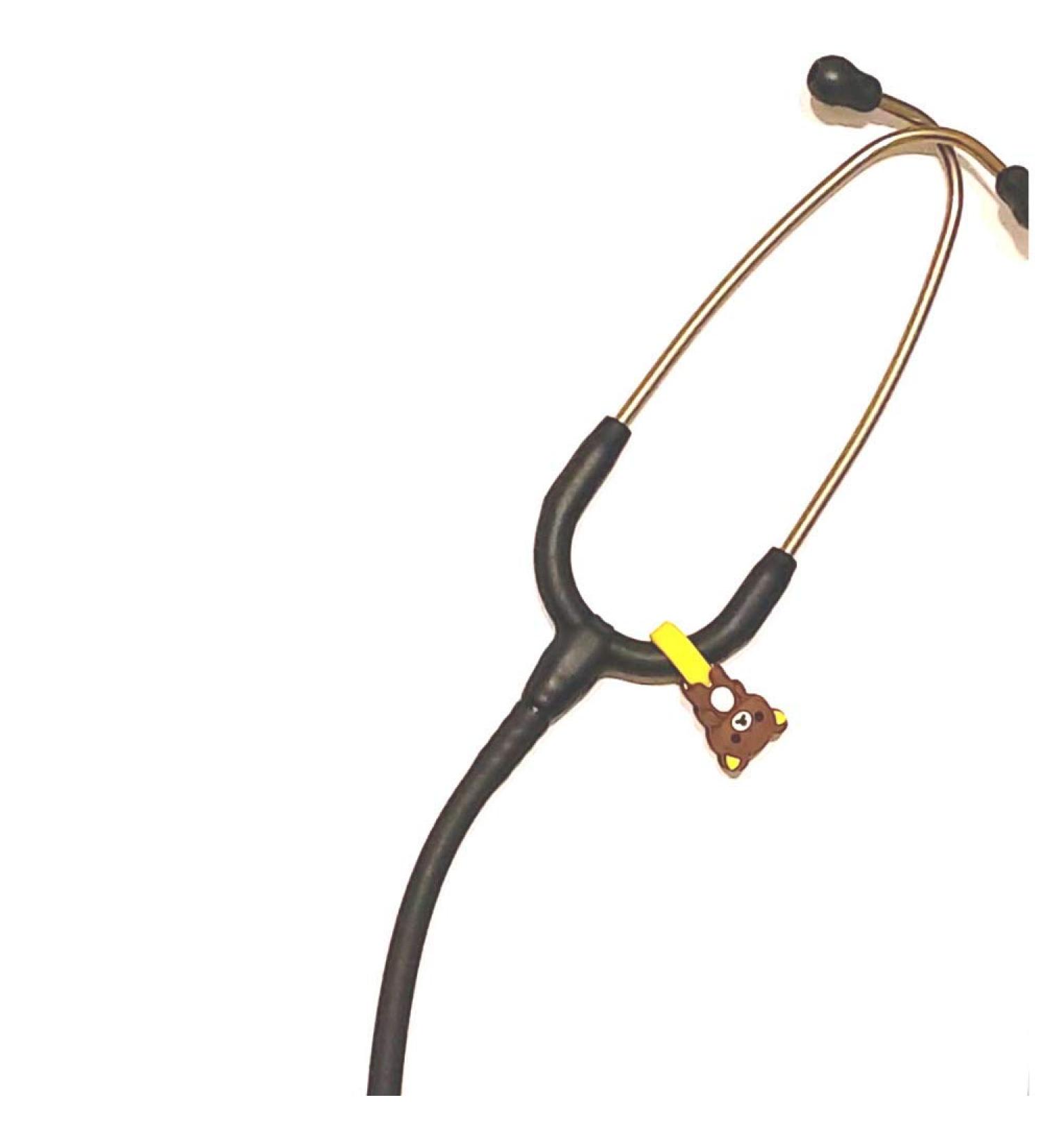 Stethoscope Charms Clip - Medical gift (Brown Bear)