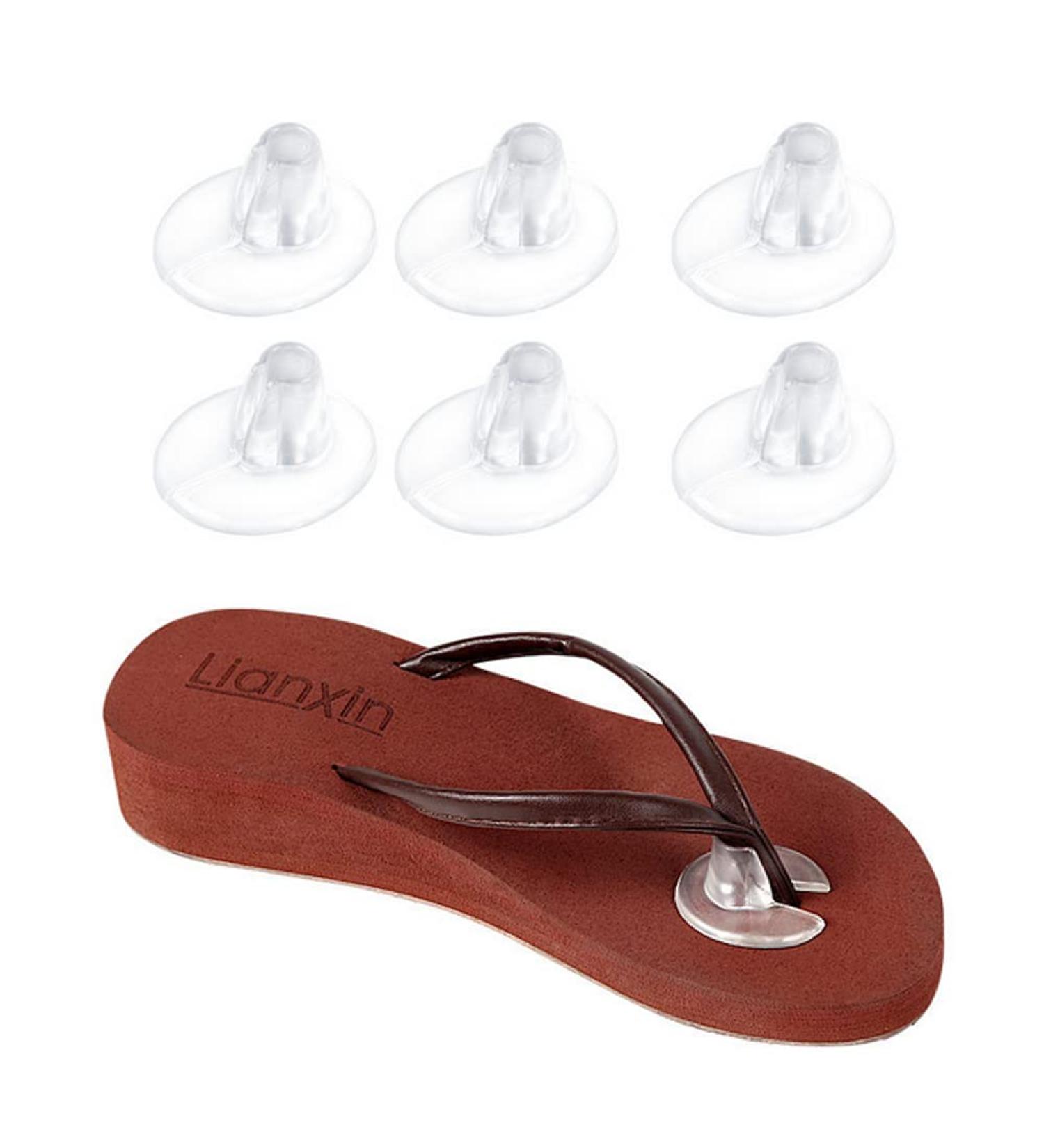 Buy 5 Pairs Anti-Slip Silicone Thong Sandal Toe Guards | Cushions & Protectors for Flip-Flops | Clear Self-Adhesive Toe Pads - International Shipping Available - Buy Online on GoSupps.com
