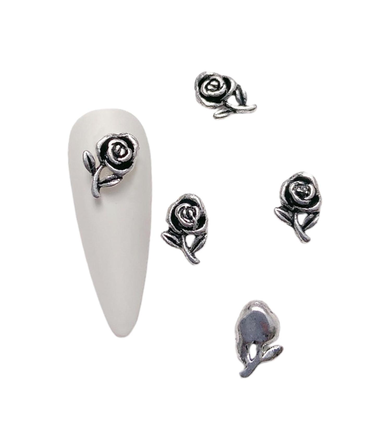 Nail Art Decoration Tips Ornament Metal Alloy Nail Art Decals Pendant Manicure Accessories Eye Catching For Girls Nail Art Accessories Decoration Decals Craft Supplies Jewelry For Girls Crystal - Buy Online on GoSupps.com