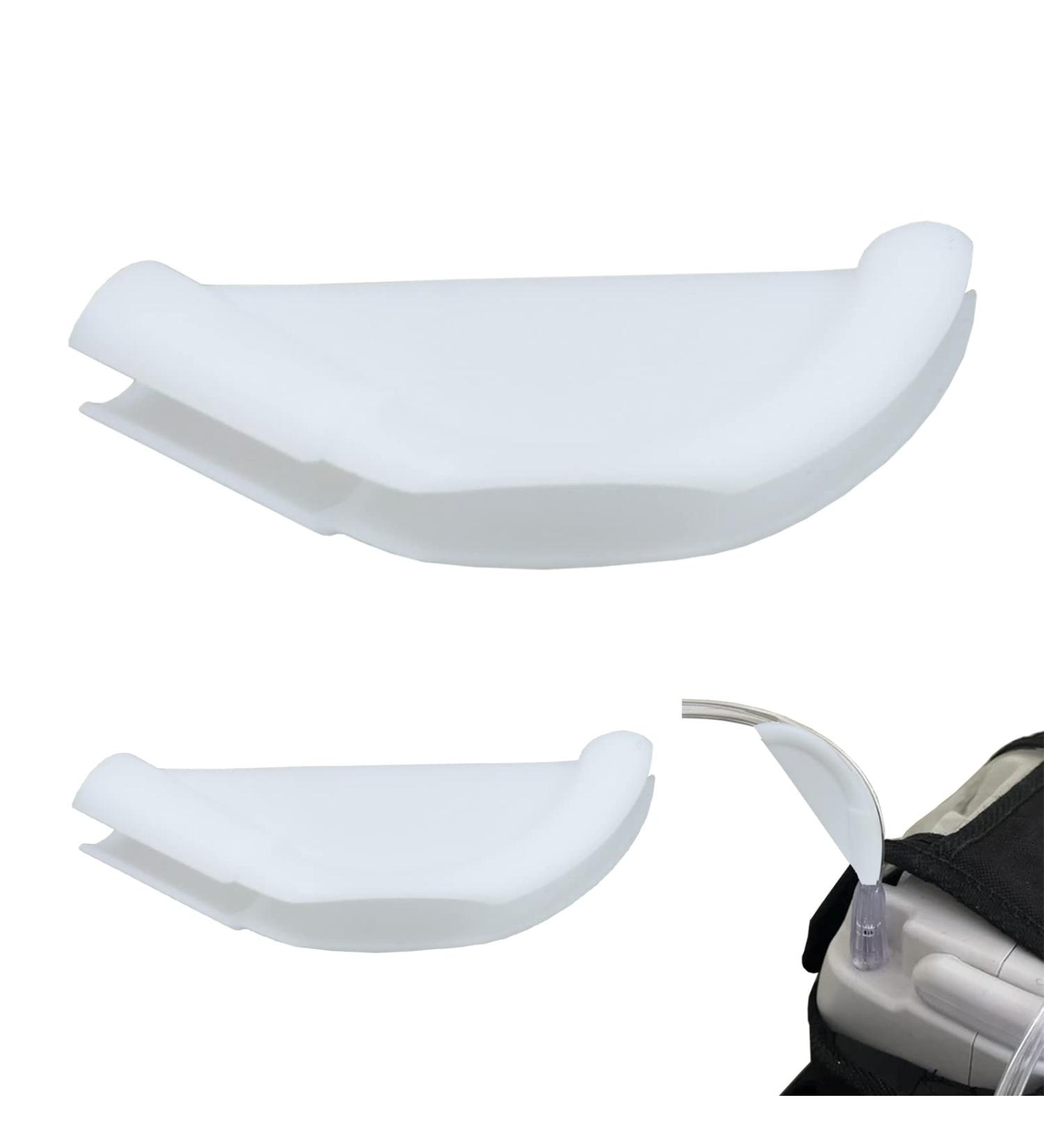 TEYOUYI Oxygen Hose Tubing Holder - 2pcs White | Strain Relief & Support for Oxygen Concentrator, Portable & Nebulizer Tubing - Buy Online on GoSupps.com