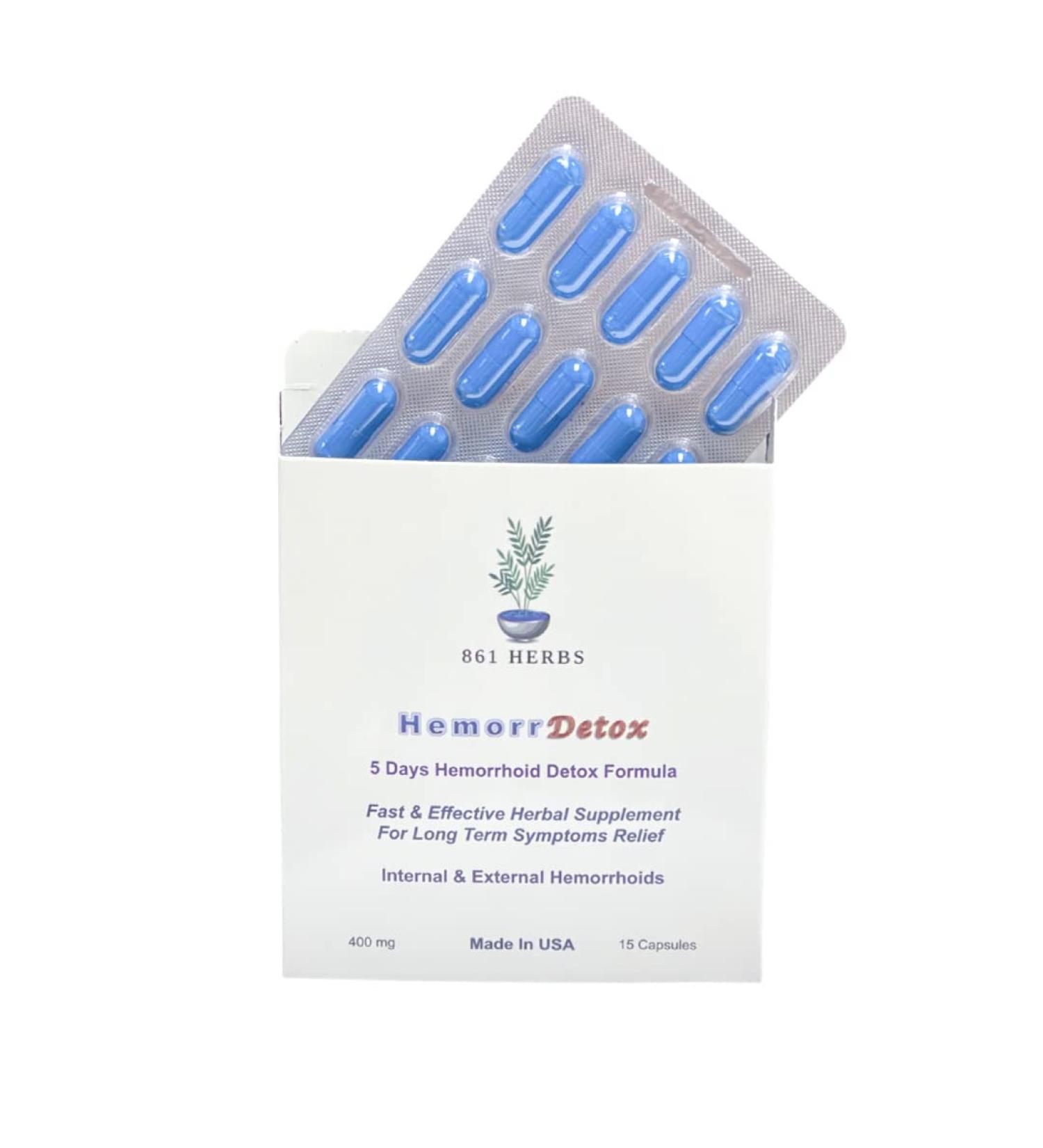 861 HERBS 5-Day Herbal Detox: Lasting Hemorrhoid Relief Formula - Buy Online on GoSupps.com