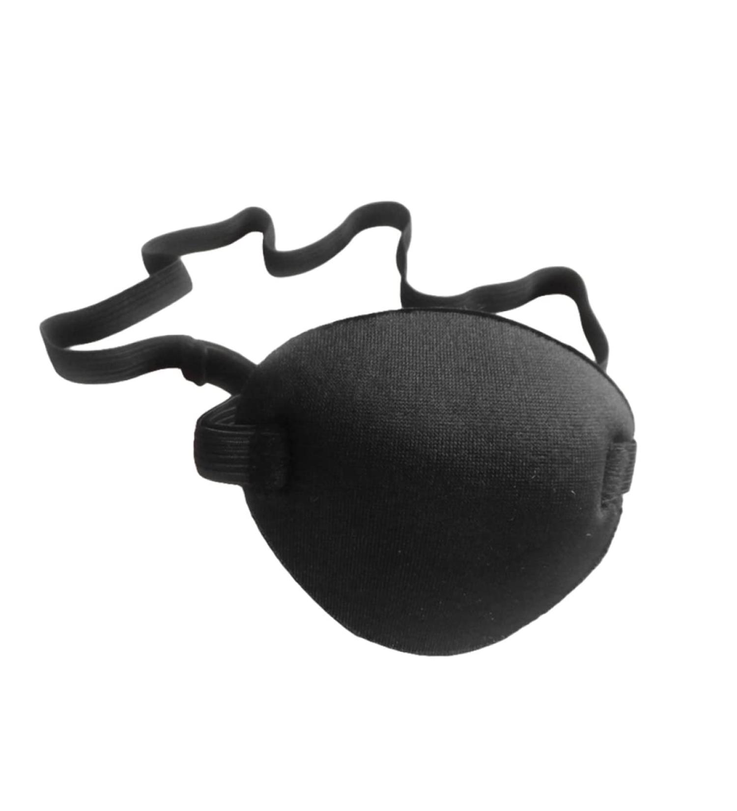 TOVINANNA 2pcs Lazy Eye Patch Single Eye Cover Pirate Eye Patch Costume Eye Patch Adjustable Eye Patch Black - Buy Online on GoSupps.com