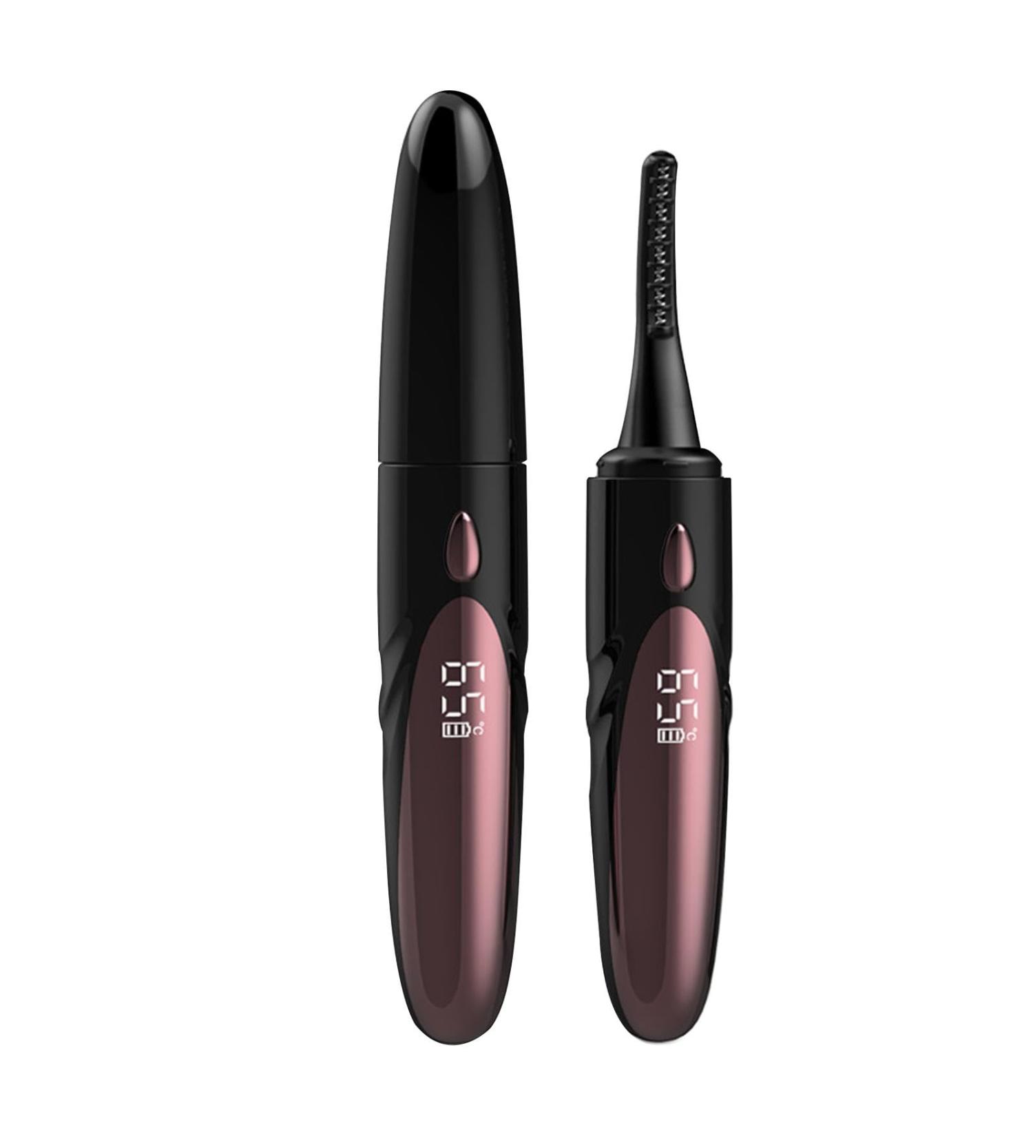 Electric Eyelash Curler Electric Lash Heating Curler - Double-Sided Anti-Scald Portable Lash Curler 4 Adjustable Temperature Levels Eye Makeup Tools for Natural 24hr Curl black - Buy Online on GoSupps.com