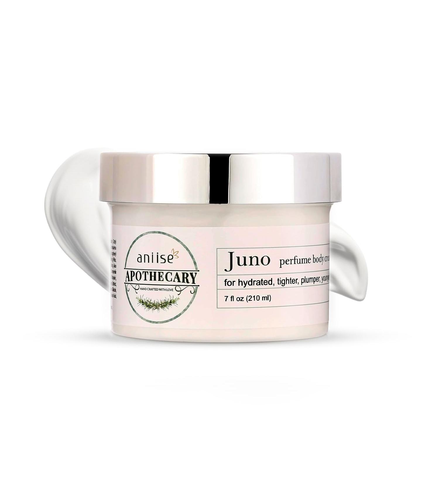 Apothecary Juno Perfume Body Cream - Luxurious Moisturizer with Earthy Scent Nourishing & Long-lasting - 7 FL oz.
